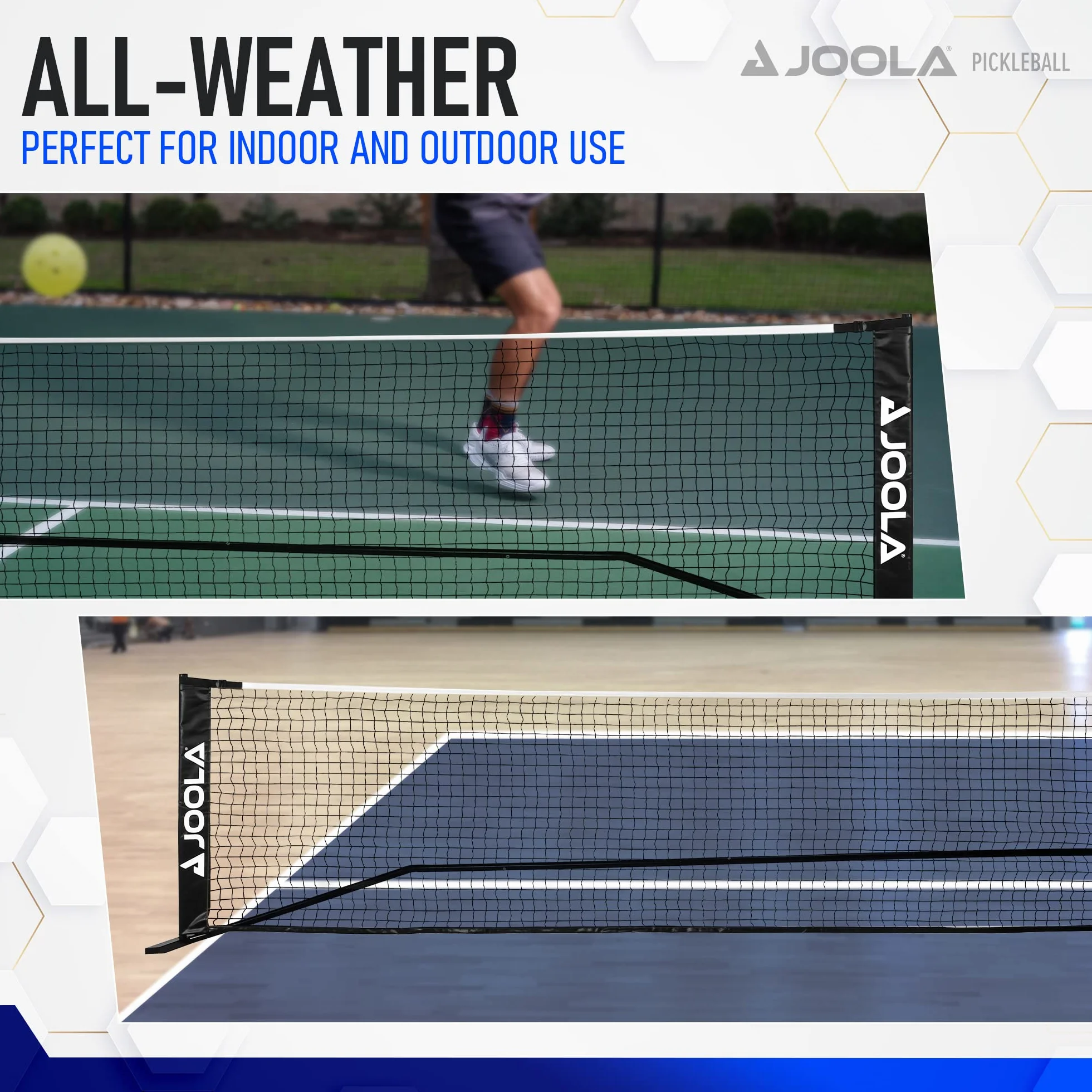 JOOLA Essentials Rete per Pickleball Altezza Regolabile 91,4 cm 86,4 cm 52' Acciaio Portatile