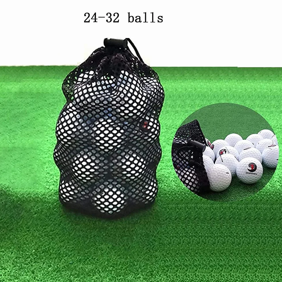 Sacca in Rete per Golf con Tasche, Borsa Porta Palline da Golf Alta Resistenza