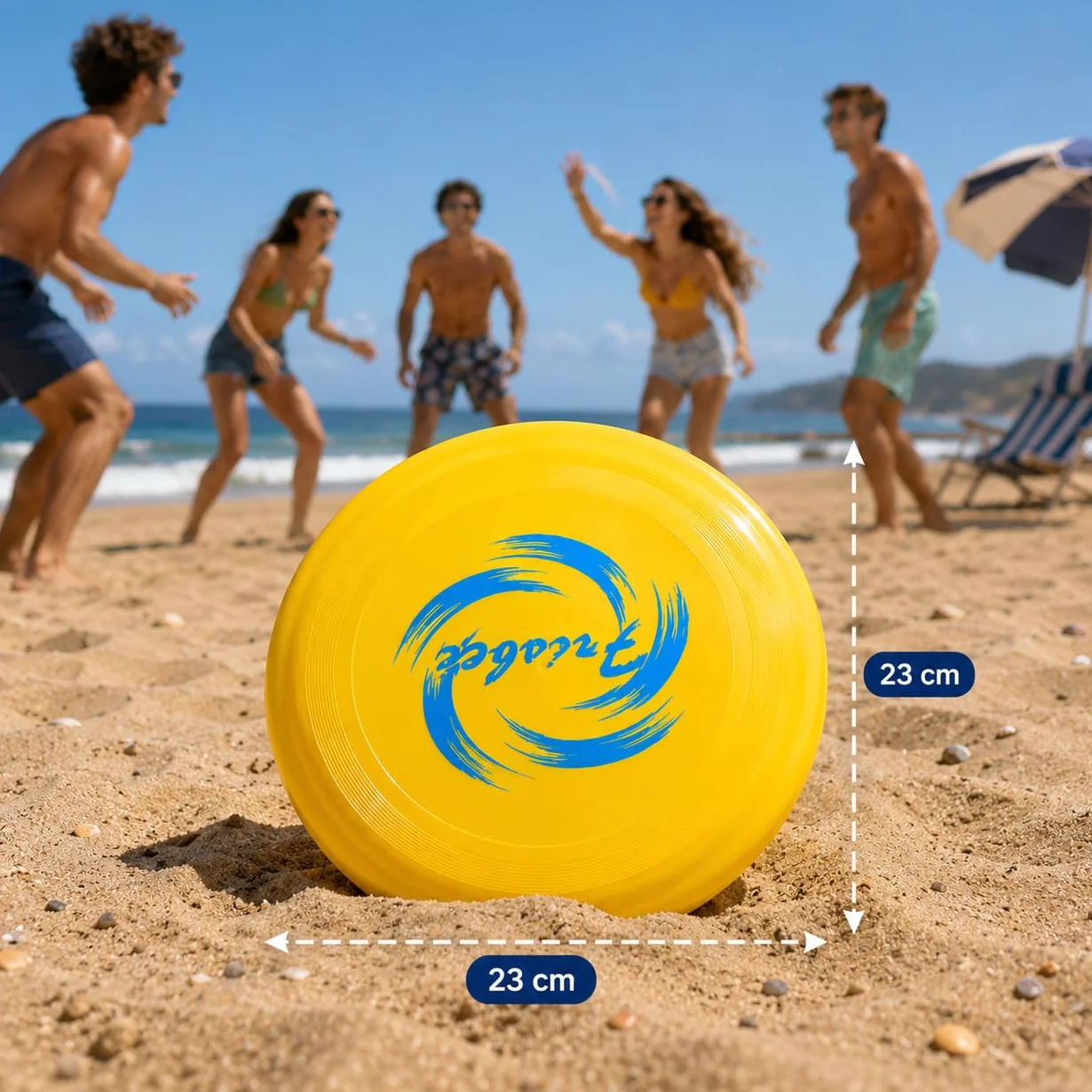 Disco Volante Frisbee 23cm per Giochi all'Aria Aperta, 1 Pezzo