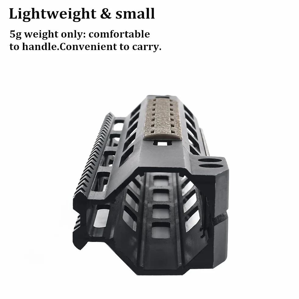 Tactical Rubber Mlok Keymod Rail Panel Kit 5PCS Heat Resistant Handguard Cover Abbronzatura