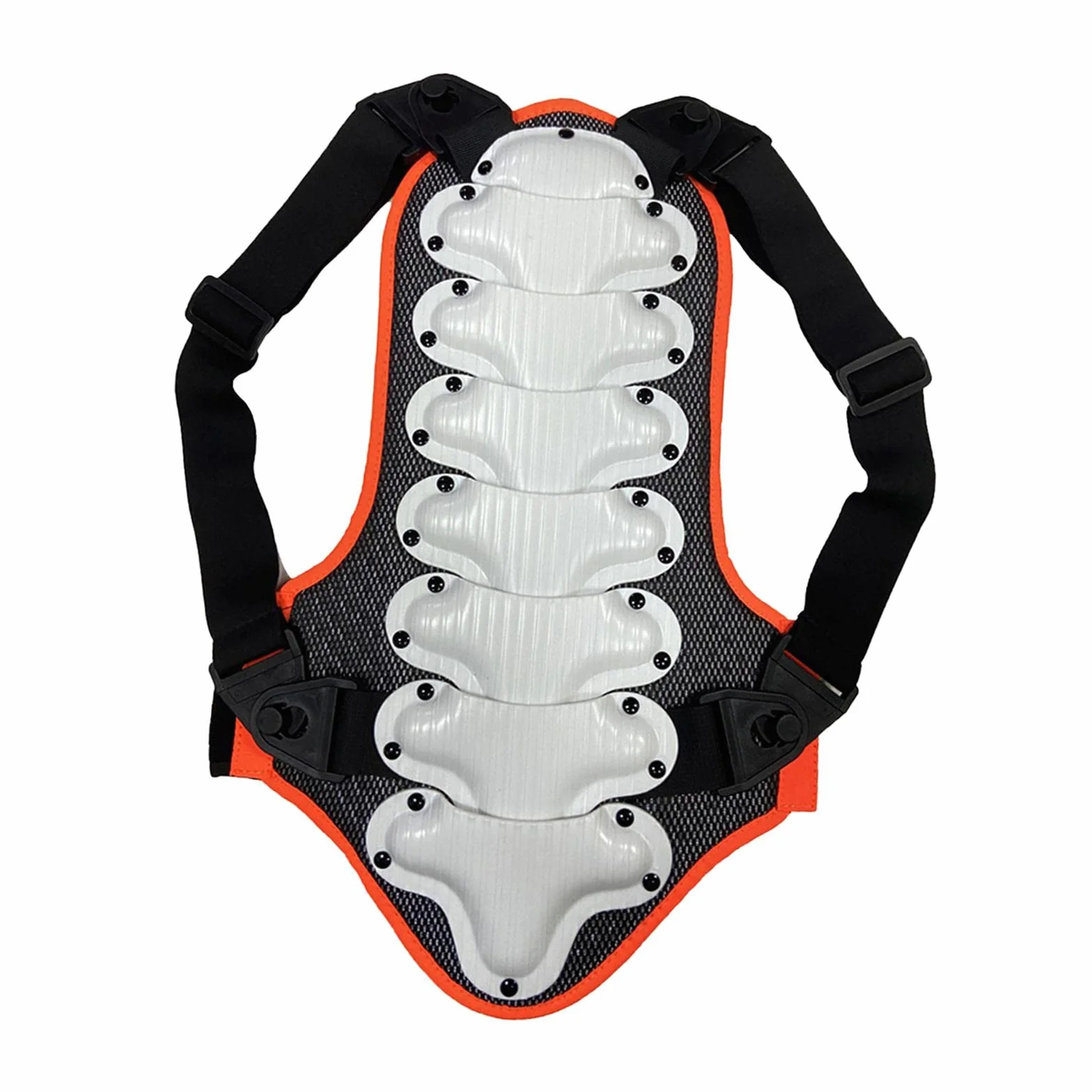 Paraschiena per bambini, per motocross, per equitazione, discesa, S, colore: bianco