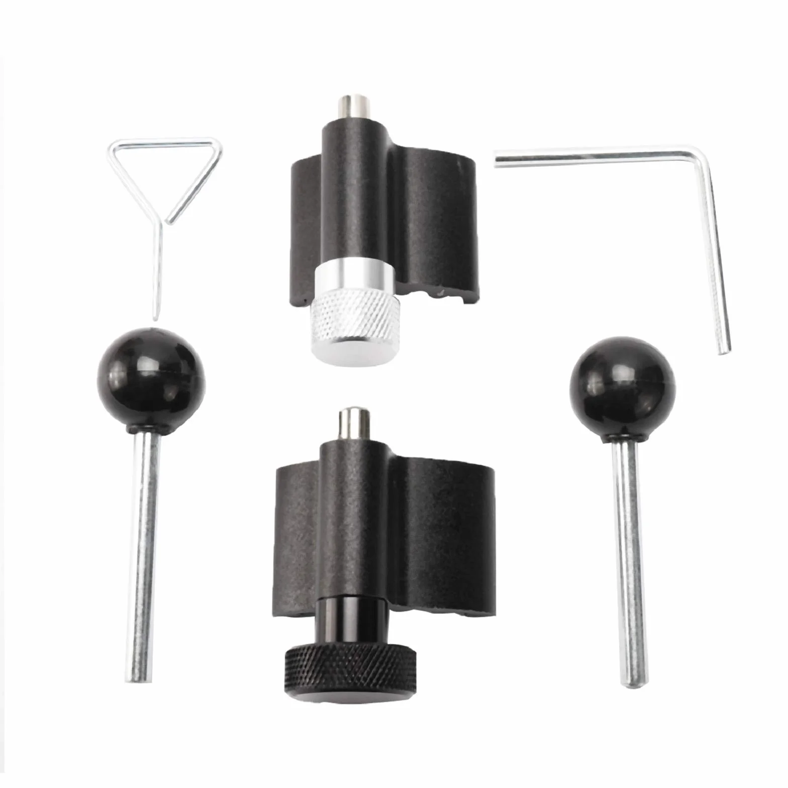FreeTec Set di Attrezzi Distribuzione, 6 Pezzi Messa in Fase Attrezzo Fase del Motore Diesel, Strumento di Bloccaggio Distribuzione Cinghia per VW Audi VAG Skoda Seat Golf 1.2 1.4 1.6 1.9 2.0 TDi