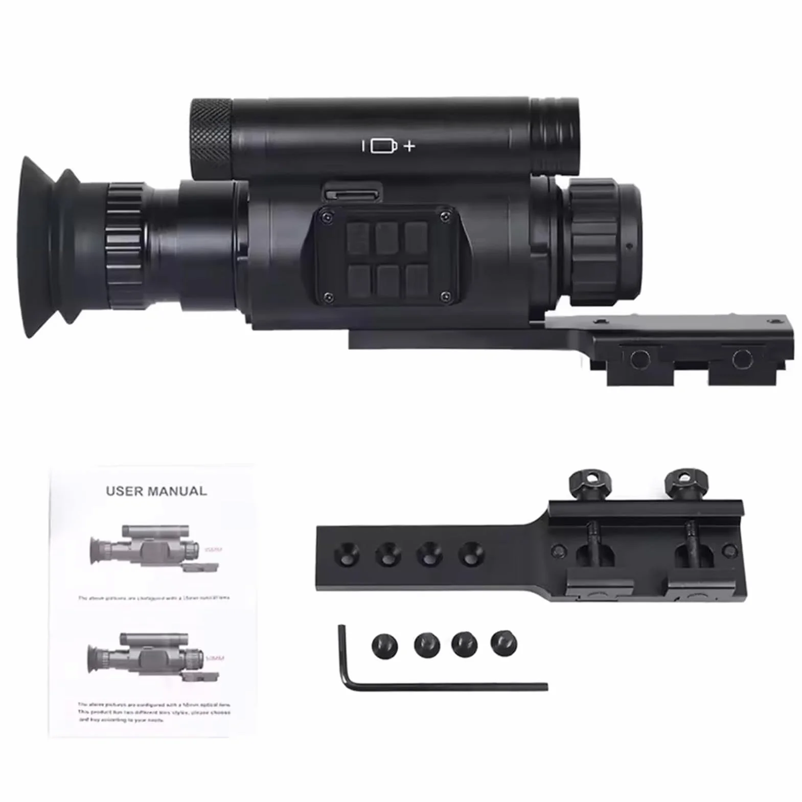 Mirino a infrarossi IR 940nm per la Caccia Monoculare Visione Notturna OLED HD 1920x1080 Zoom Digitale 4X