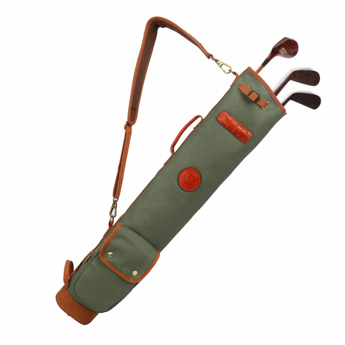 TOURBON Borsa leggera per golf club in tela per uomini e donne, colore: verde