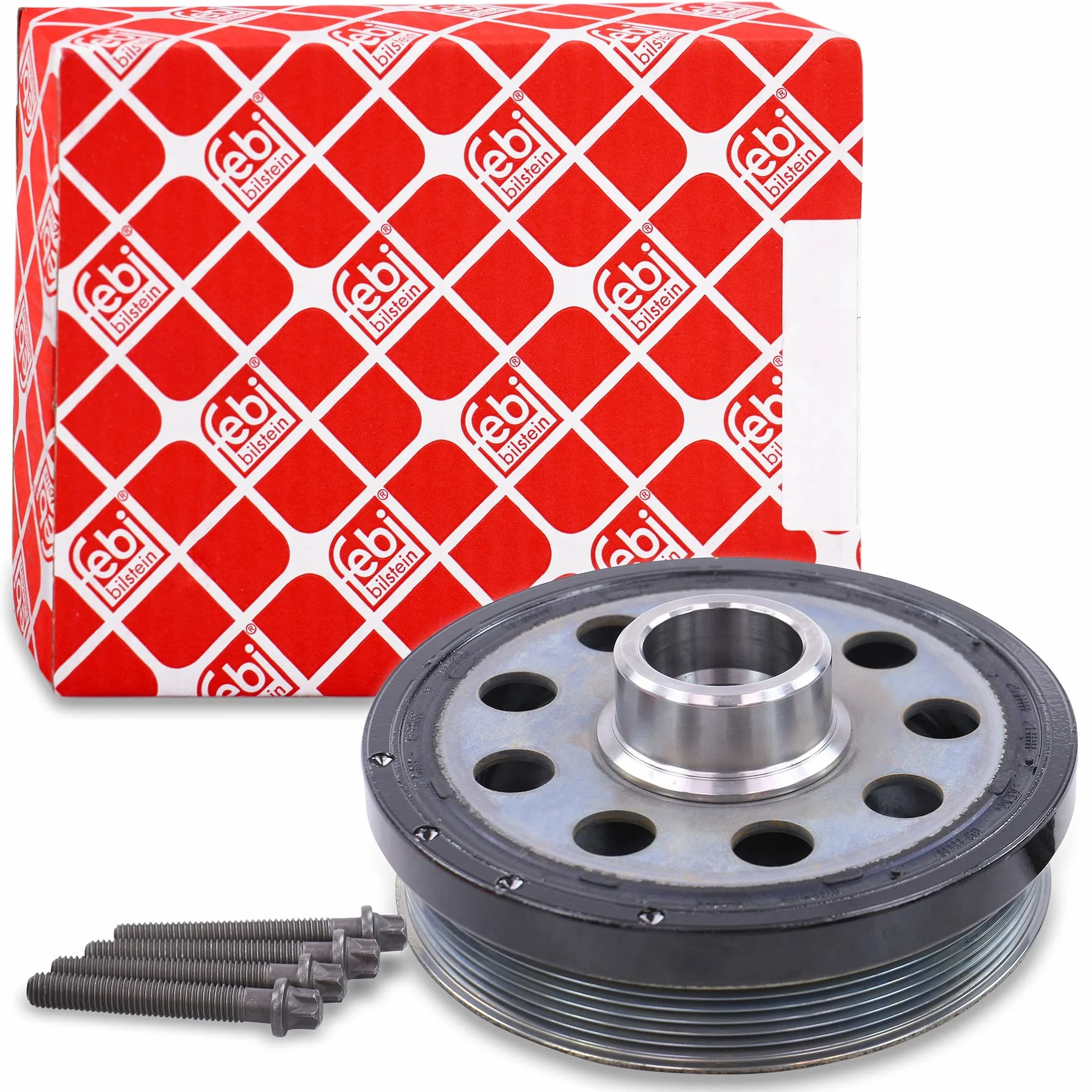 febi bilstein 33077 Puleggia (disaccoppiata) per albero motore, con viti, 1 unità