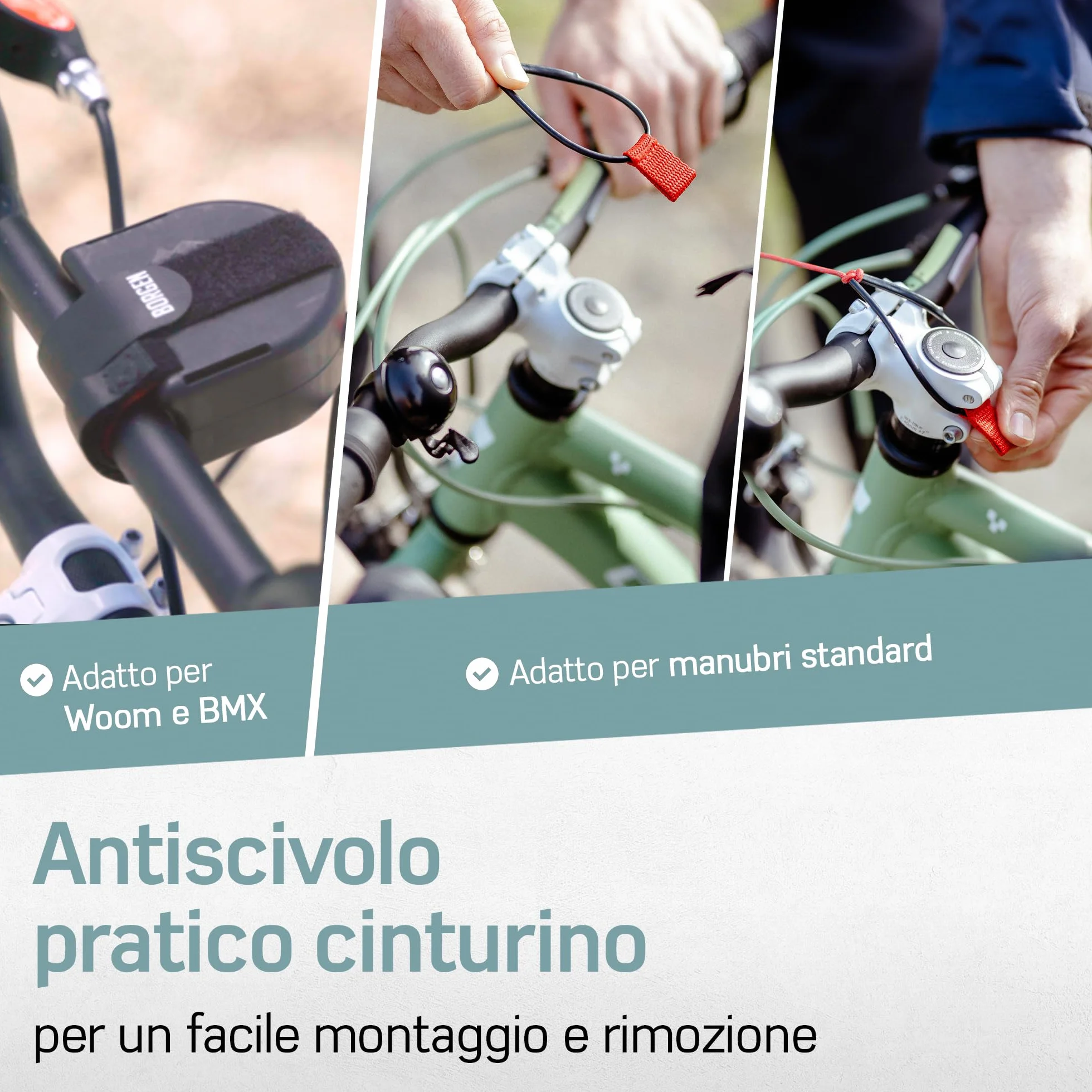 Corda da traino per bicicletta Borgen, portata 120 kg, per bambini e adulti