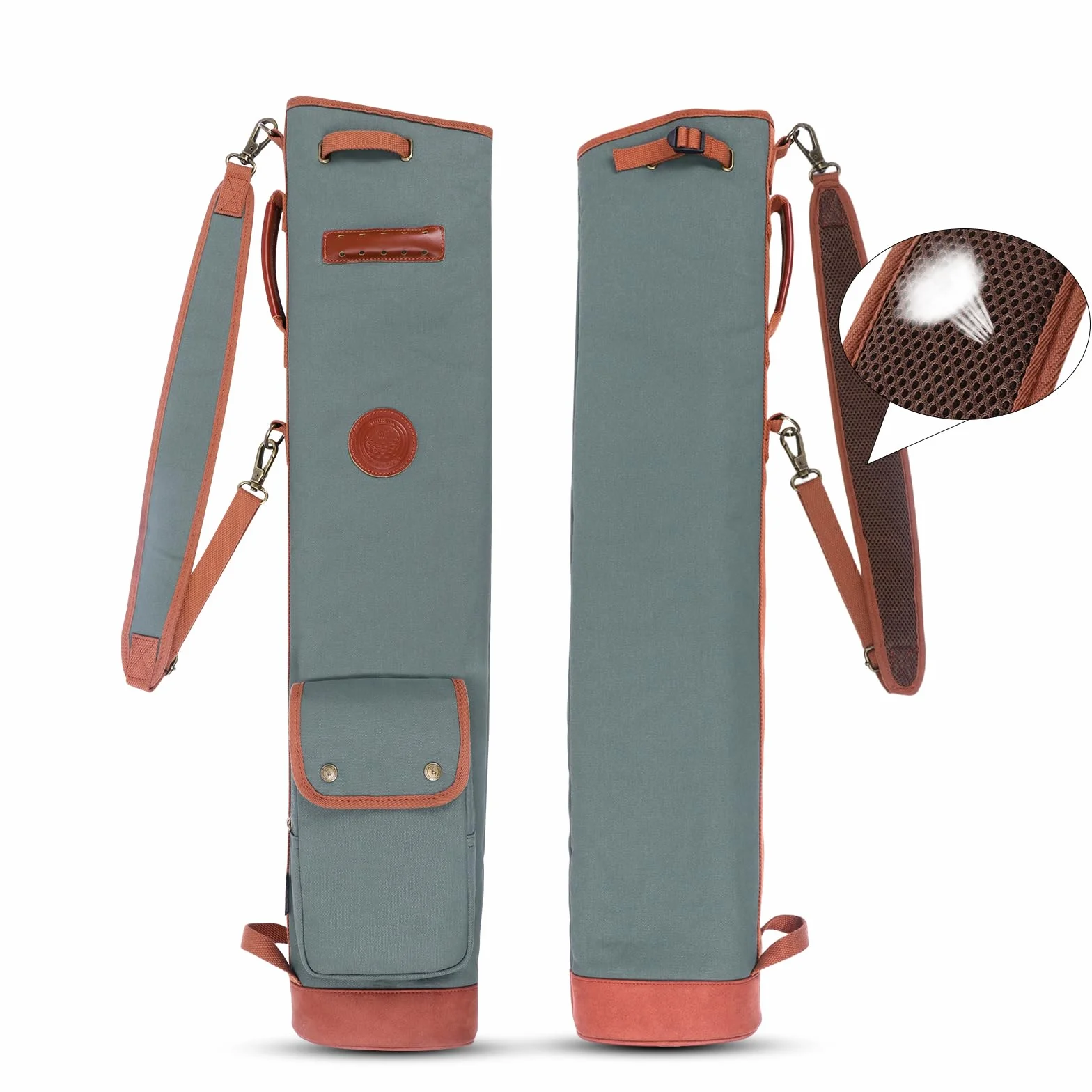 TOURBON Borsa leggera per golf club in tela per uomini e donne, colore: verde