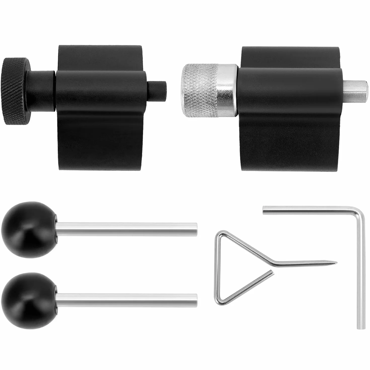 QWORK® 6 Pezzi Set di Strumenti per Il Cambio della Cinghia di Distribuzione, Kit di Strumenti di Bloccaggio della Manovella, Compatibile con VW 1.2, 1.4, 1.6, 1.9, 2.0 SDI TDI