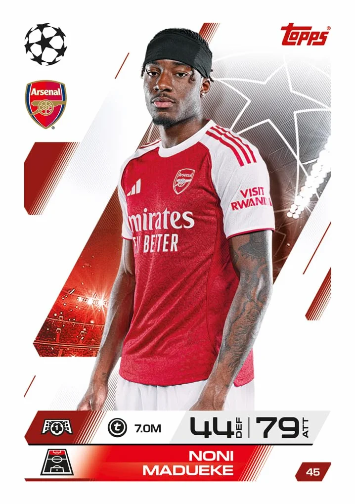 Topps UCC Match Attax 2025/26 Mini Tin Global Goalscorers 28 carte Star Boy LE 3 carte Worldies LE