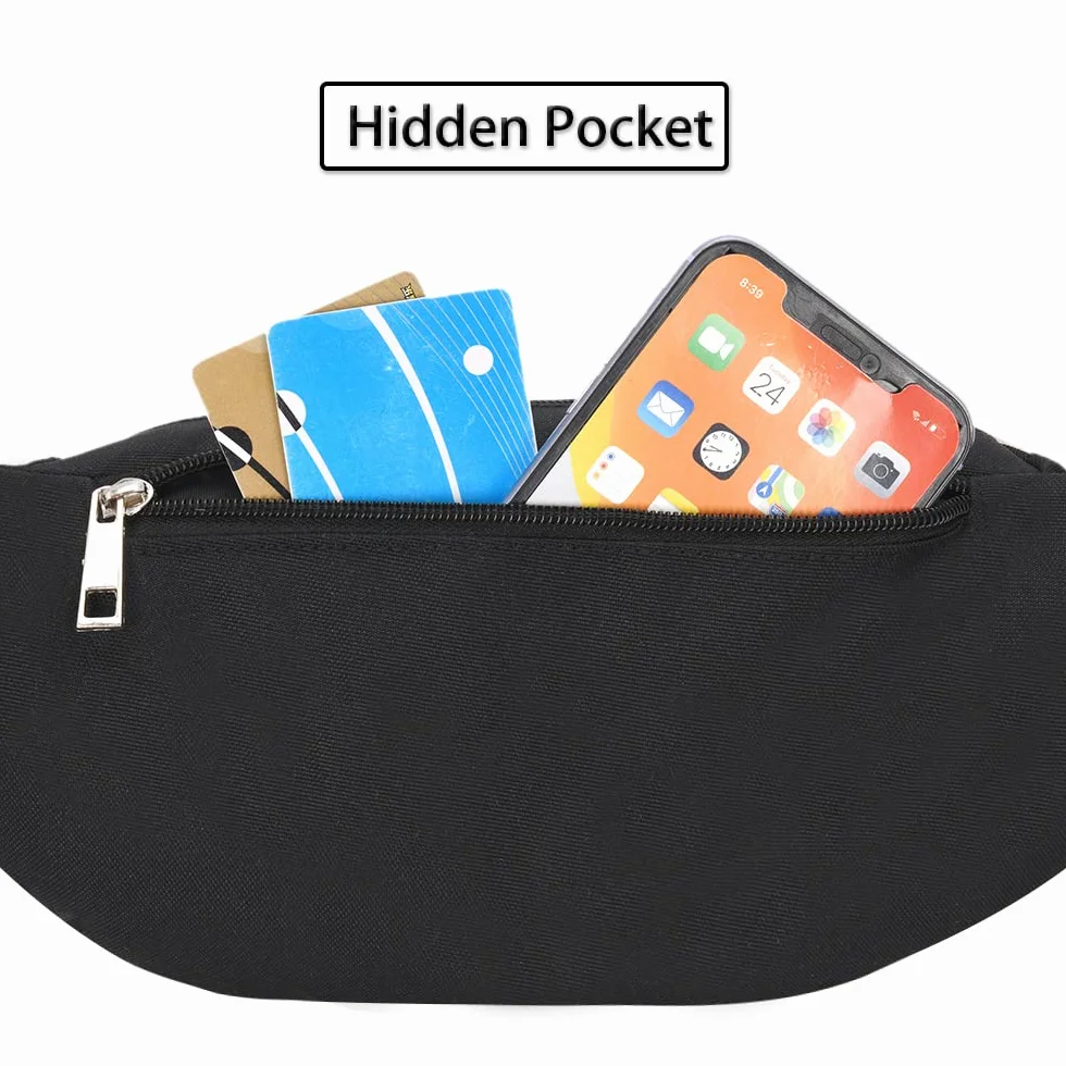 Marsupio Sportivo Running Outdoor Fanny Pack Nylon Regolabile per Corsa Ciclismo