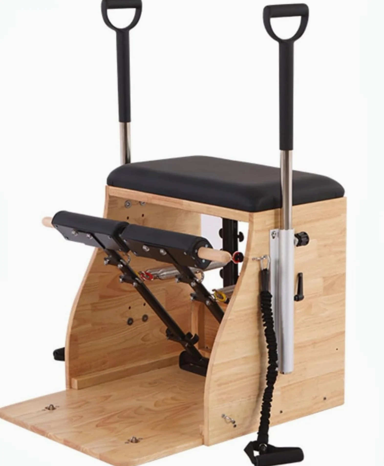 Sedia per Pilates Riformatore per Pilates Domestico Attrezzatura per Sedie Professionali per Pilates di Stabilità Attrezzatura per Pilates con Maniglie per Casa E Studio (A-1)