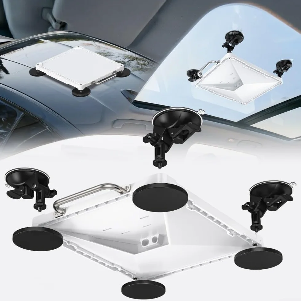 Kit di montaggio magnetico per Starlink, 2 in 1 ABS+PC, design di aspirazione con installazione senza attrezzi, per veicoli e uso marittimo