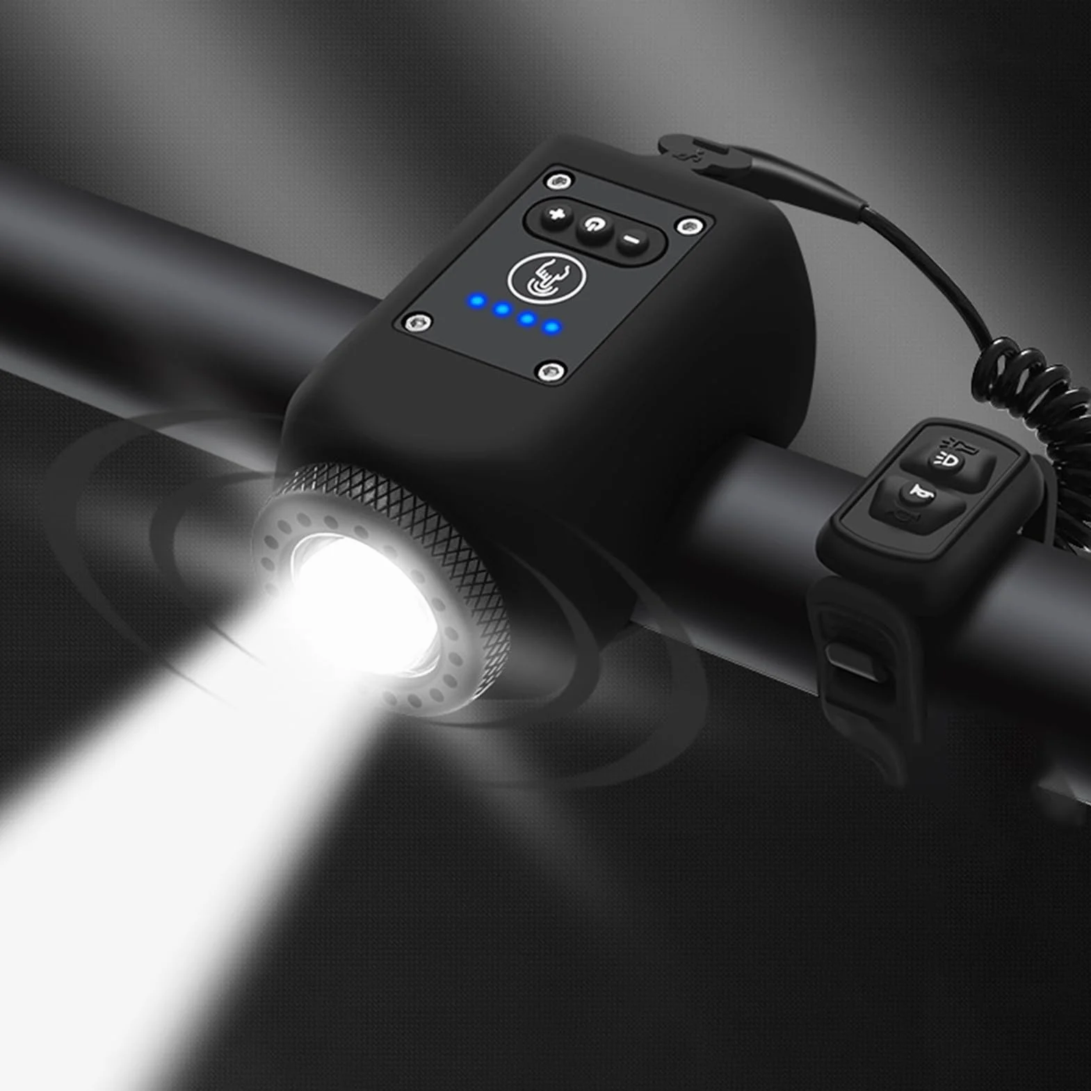 Campanello per bici con allarme forte, ricarica USB, multifunzione, elettronico, per mountain bike