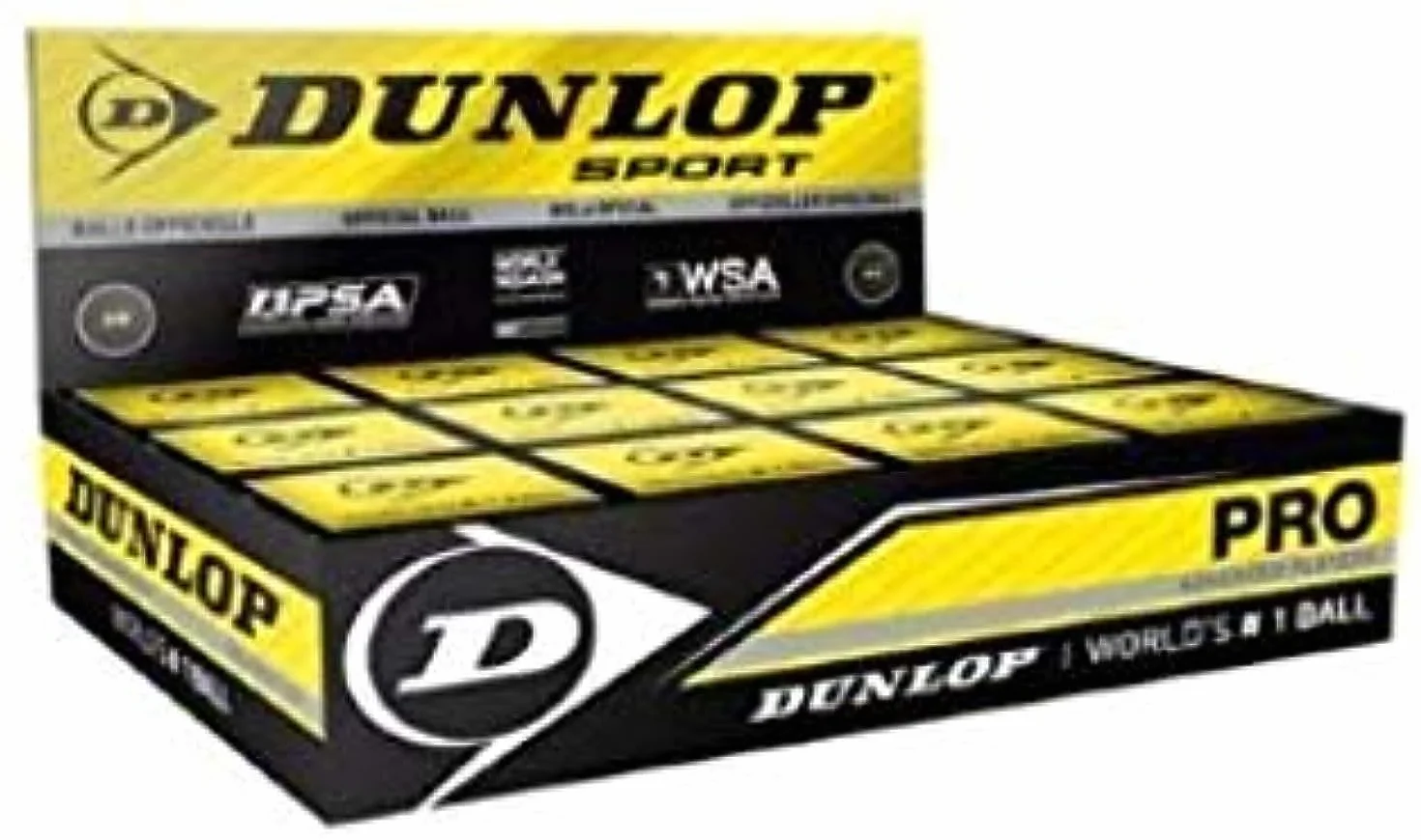 Dunlop Revelation Pro Palla Squash (doppio punto giallo)