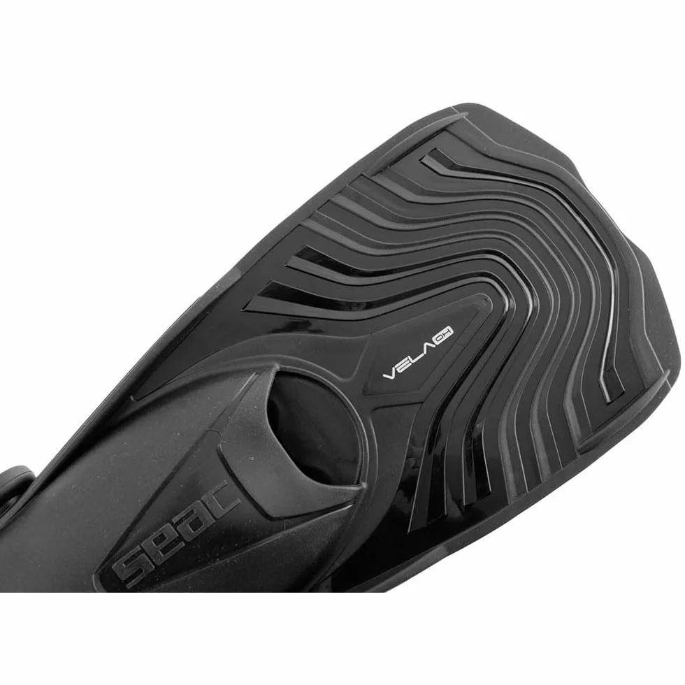 SEAC Vela OH Pinne Corte Snorkeling Nuoto Piscina Cinghiolo Regolabile Unisex Adulto