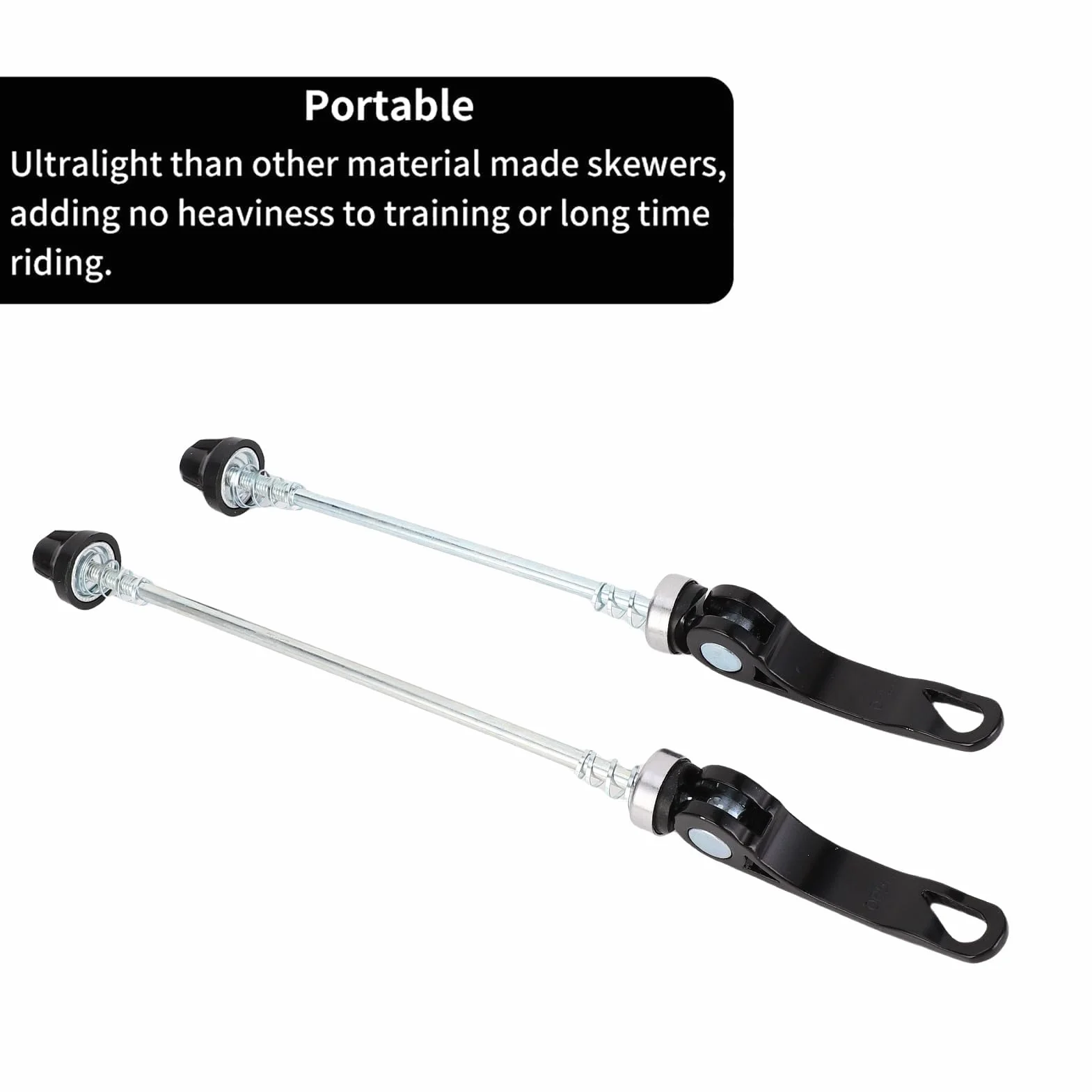 Alomejor Sgancio Rapido in Lega per Bici da Montagna e Strada - Set 2 Pezzi Ruote Assi