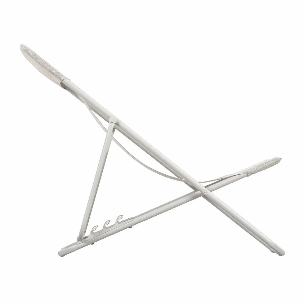 Lafuma Sdraio pieghevole multi-posizione Maxi Transat Batyline® Iso - Seigle beige, telaio beige