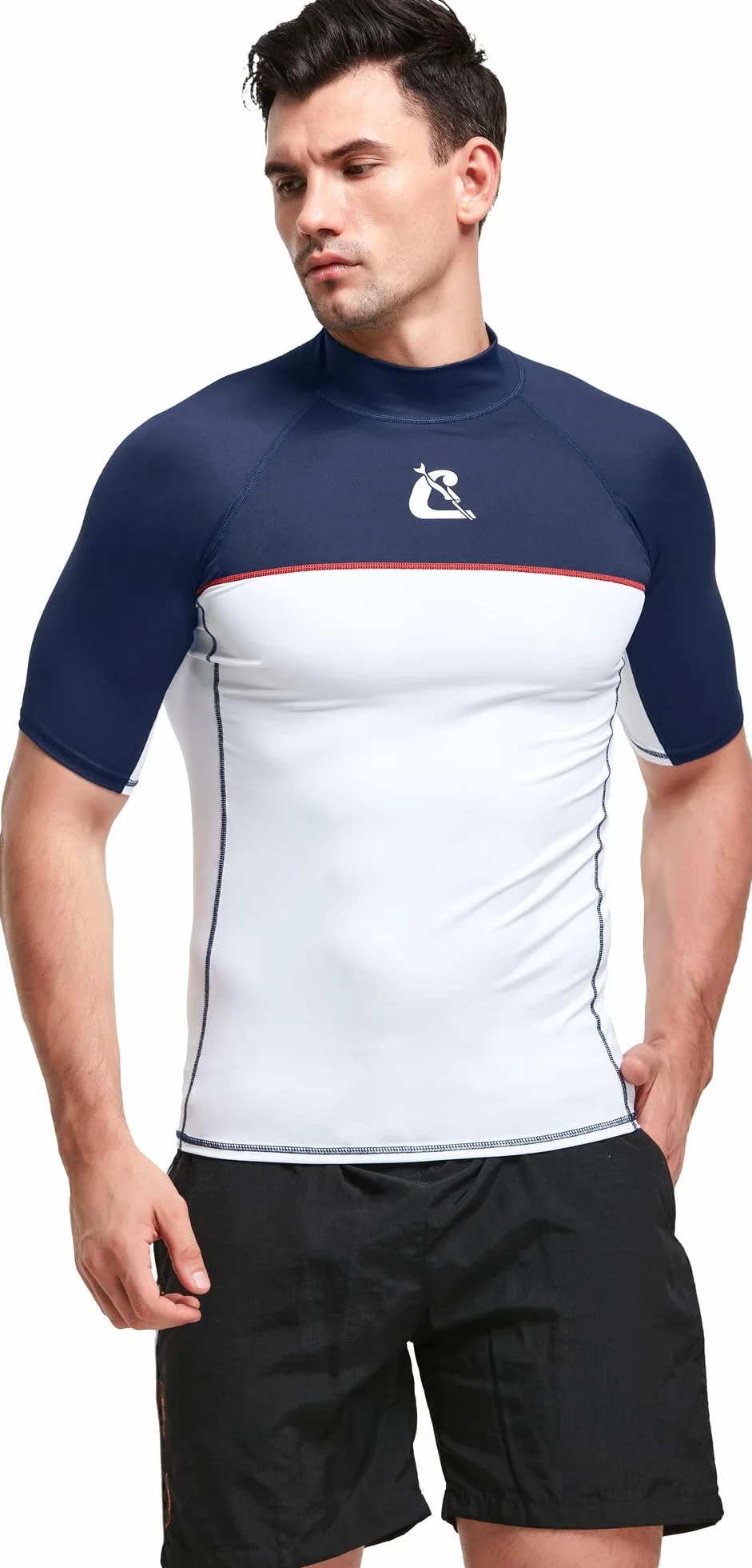 Cressi Shield Man Rash Guard Short/SL - Rash Guard Manica Corta Protettiva per SUP e Sport Acquatici