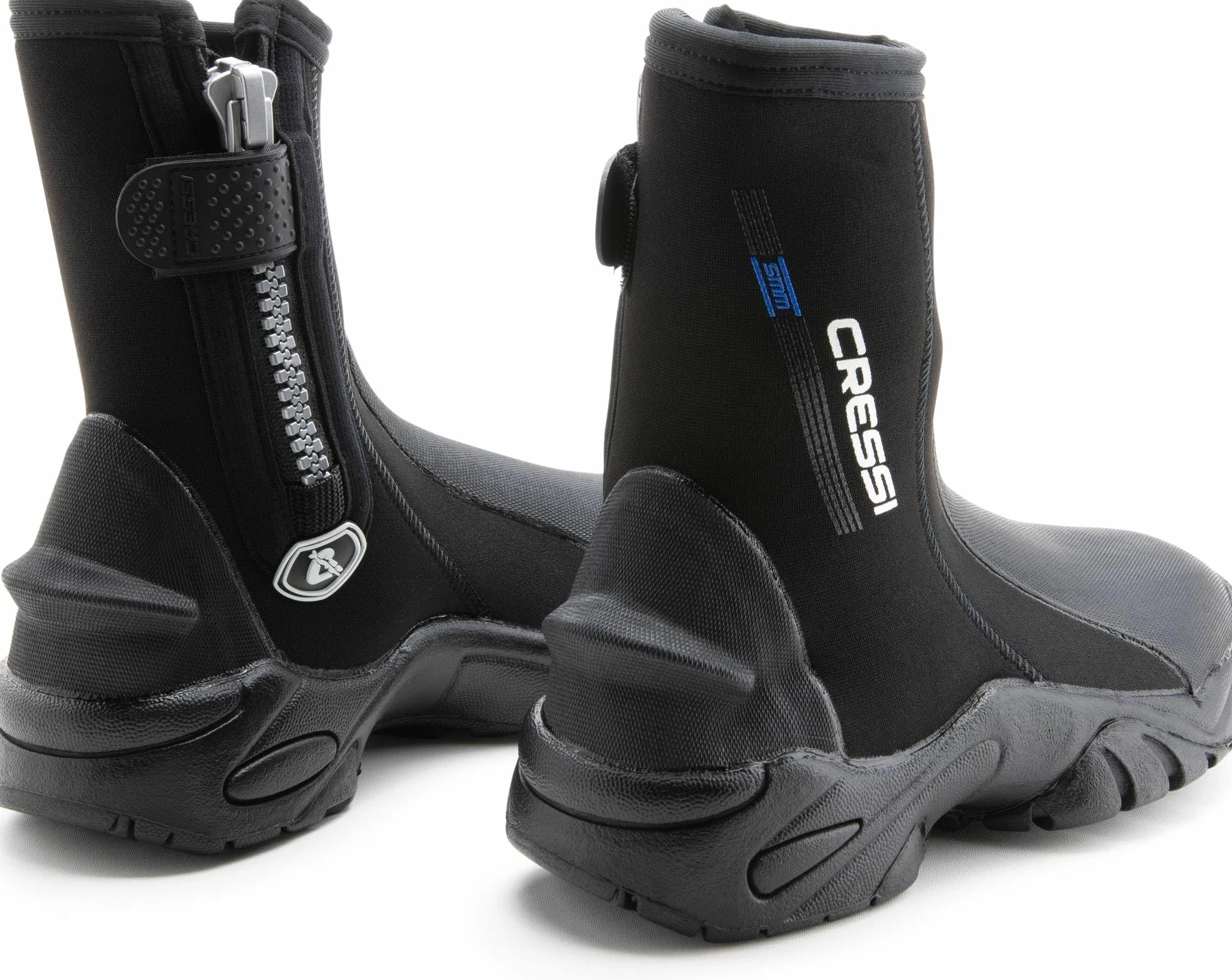 CRESSI Korsor Rigide Sole Boots 5 mm - Calzari per Immersione in Neoprene 5 mm Colore Nero con Suola Rigida