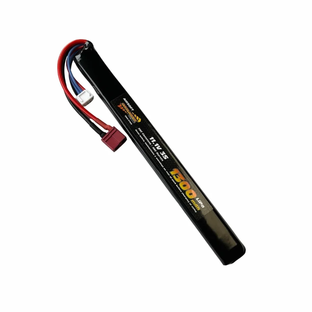 Overlander Airsoft Lipo Battery 1300mAh 11.1V 3S 20C Slim Stick