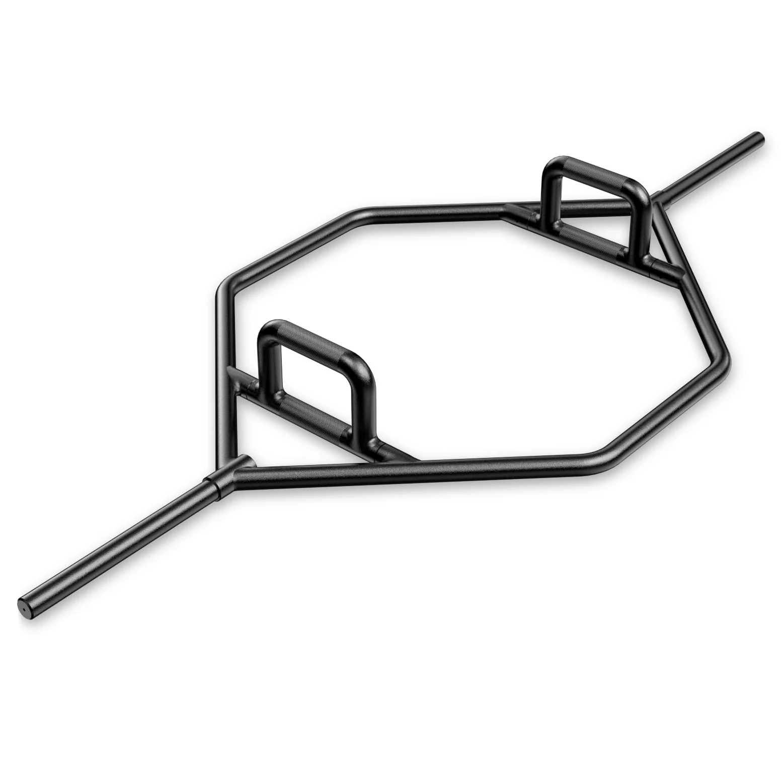COSTWAY Barra della Trappola Olimpica, Olympic Hex Trap Bar in Acciaio con Maniglie Piegehvole, Barra Sollevamento Pesi, Capacità di Carico 226 kg