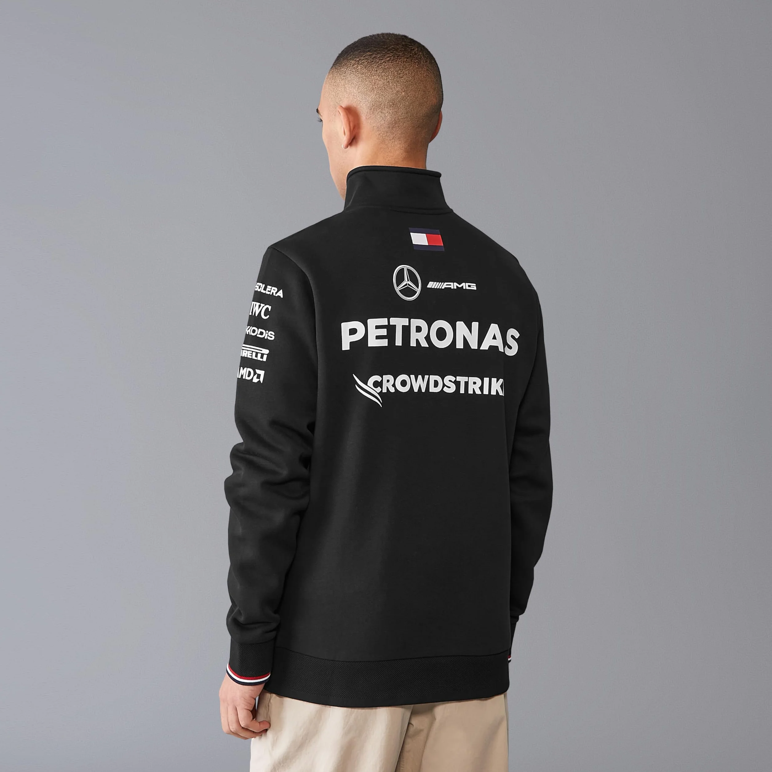 Mercedes AMG Petronas F1 Team Maglione 1/4 Zip Nero M 2024