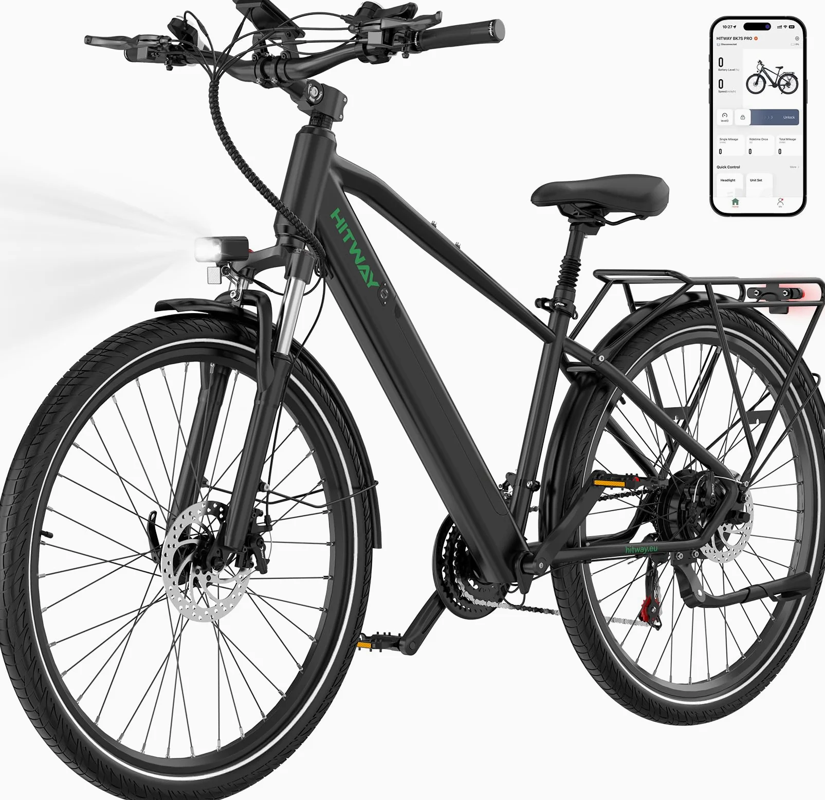 HITWAY Bici Elettrica, Bicicletta Elettrica 27,5/29 Pollici, Batteria Rimovibile 36V 12,8Ah, Motore 250W fino a 25 km/h, Autonomia 50-80 km, MTB E-Bike Pedelec City per Adulti