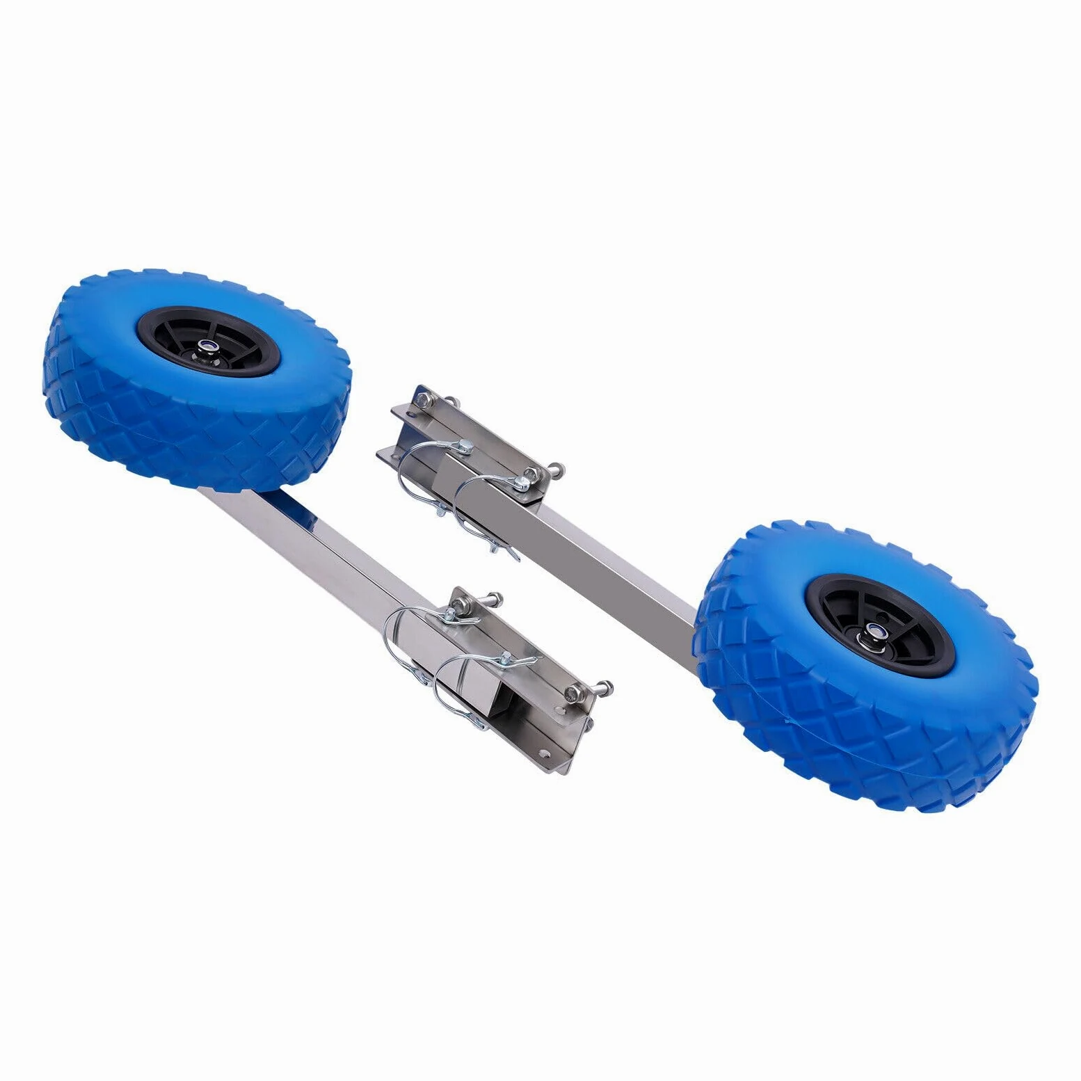 Ruote di lancio per barche da lancio, carrello di lancio, ruote per gommoni, gommoni, 136 kg, carico massimo per gommoni, kayak, gommoni, in acciaio inox
