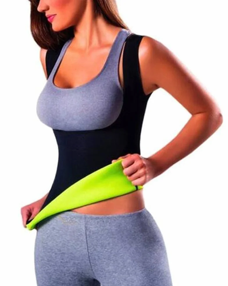 Canotta Fitness da Donna Neoprene Addome Toracico Bruciare Grassi Corsetti Sauna Suits Corpo Cintura Addominale Shaperwear