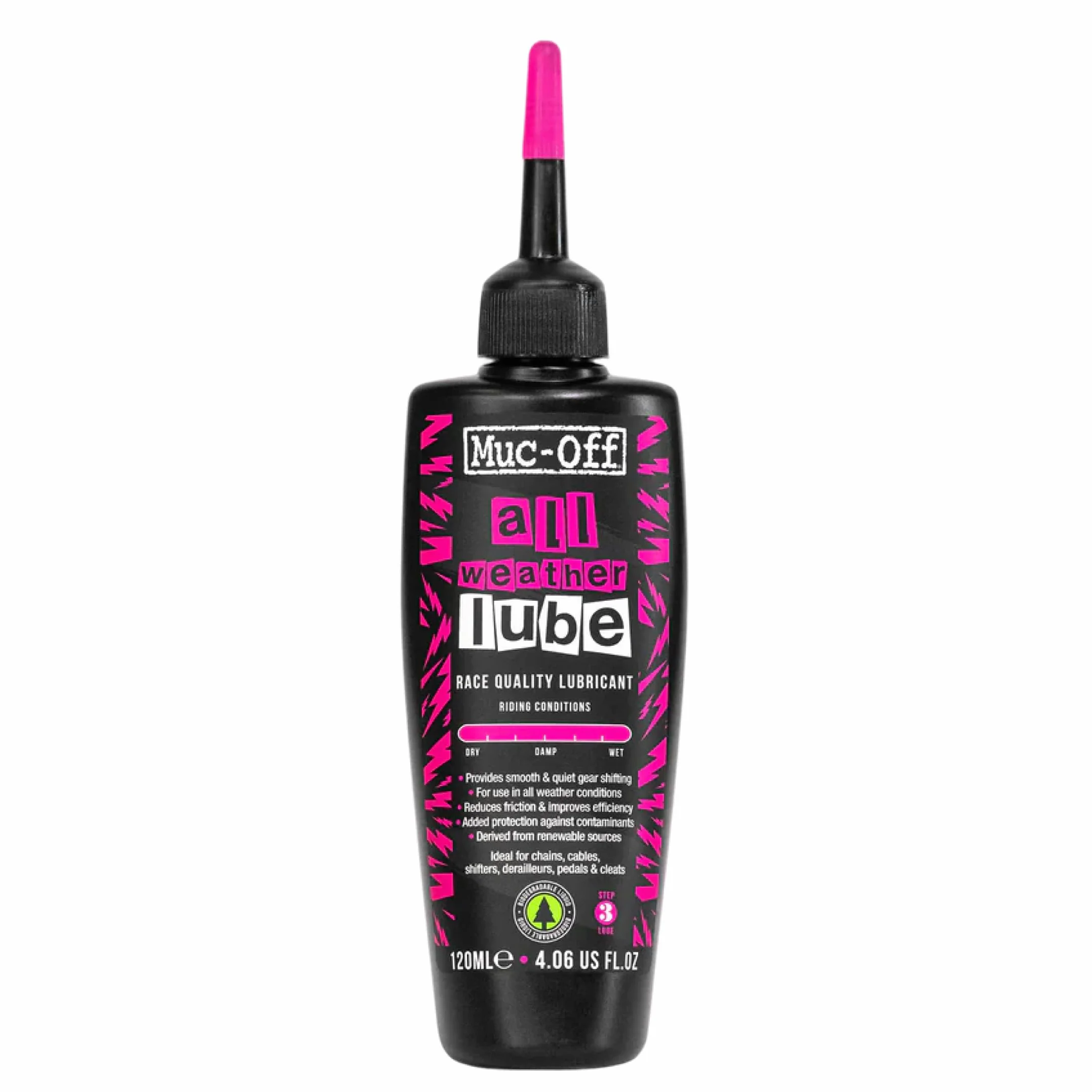 Muc-Off All-Weather Chain Lube 120 ml - Lubrificante Catena Bici Biodegradabile