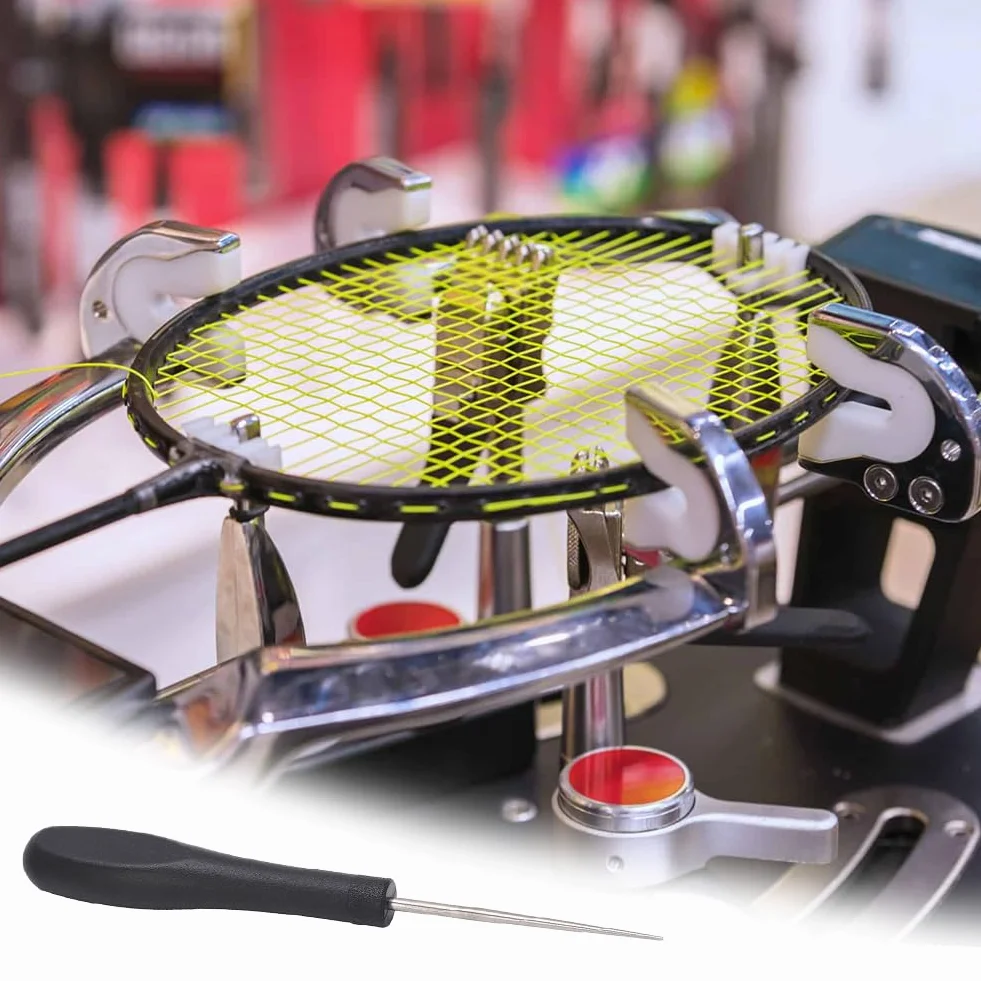 Tiiyee Strumento per Incordare Racchette da Tennis,Punteruolo Incordatrice Pinza Attrezzi Badminton Acciaio