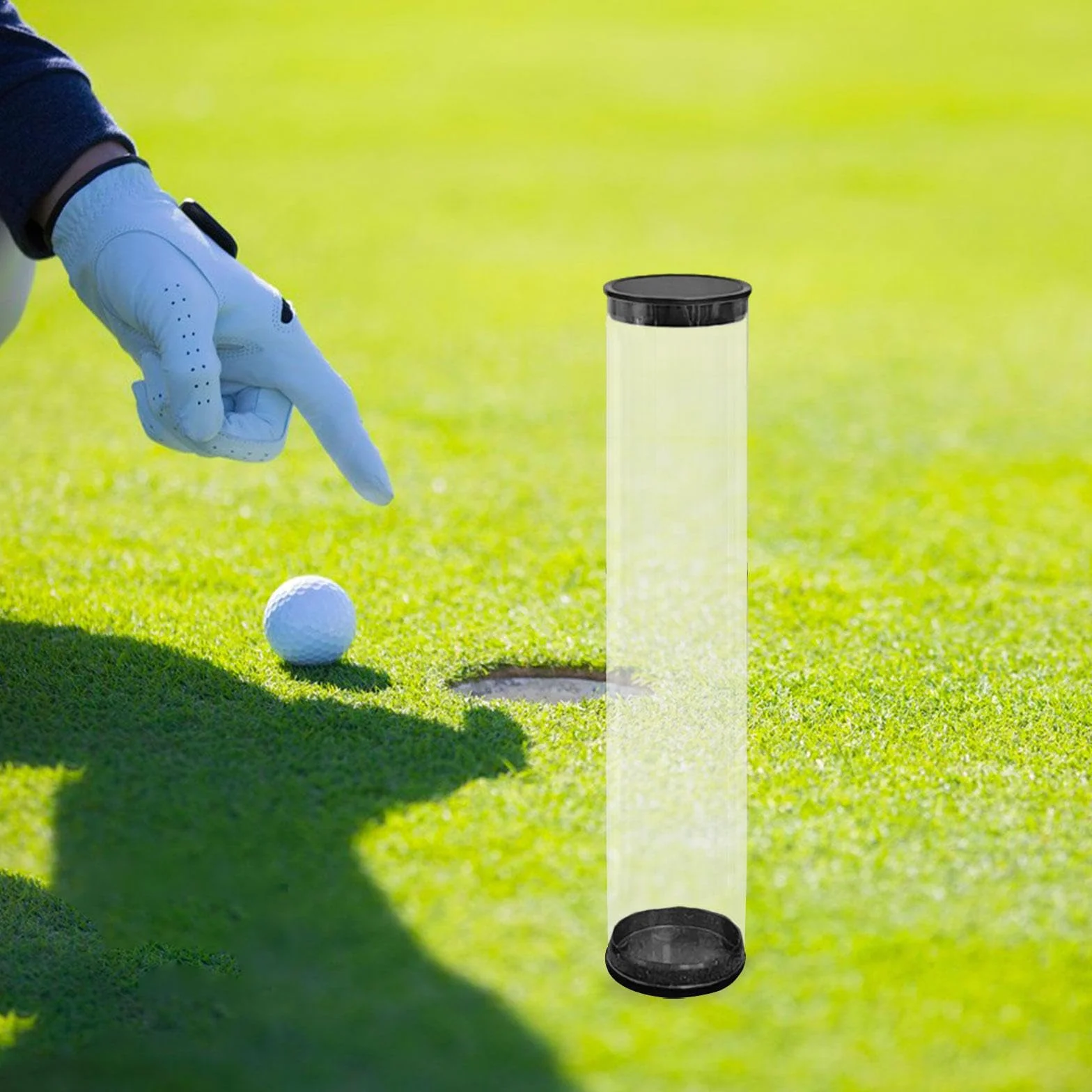 Baoblaze Pojemnik Cylindryczny na Piłki Golfowe, Przezroczysty i Przenośny