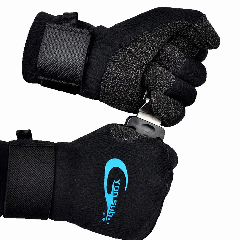 Guanti per muta subacquea da 3 mm in neoprene antiscivolo per caccia subacquea L