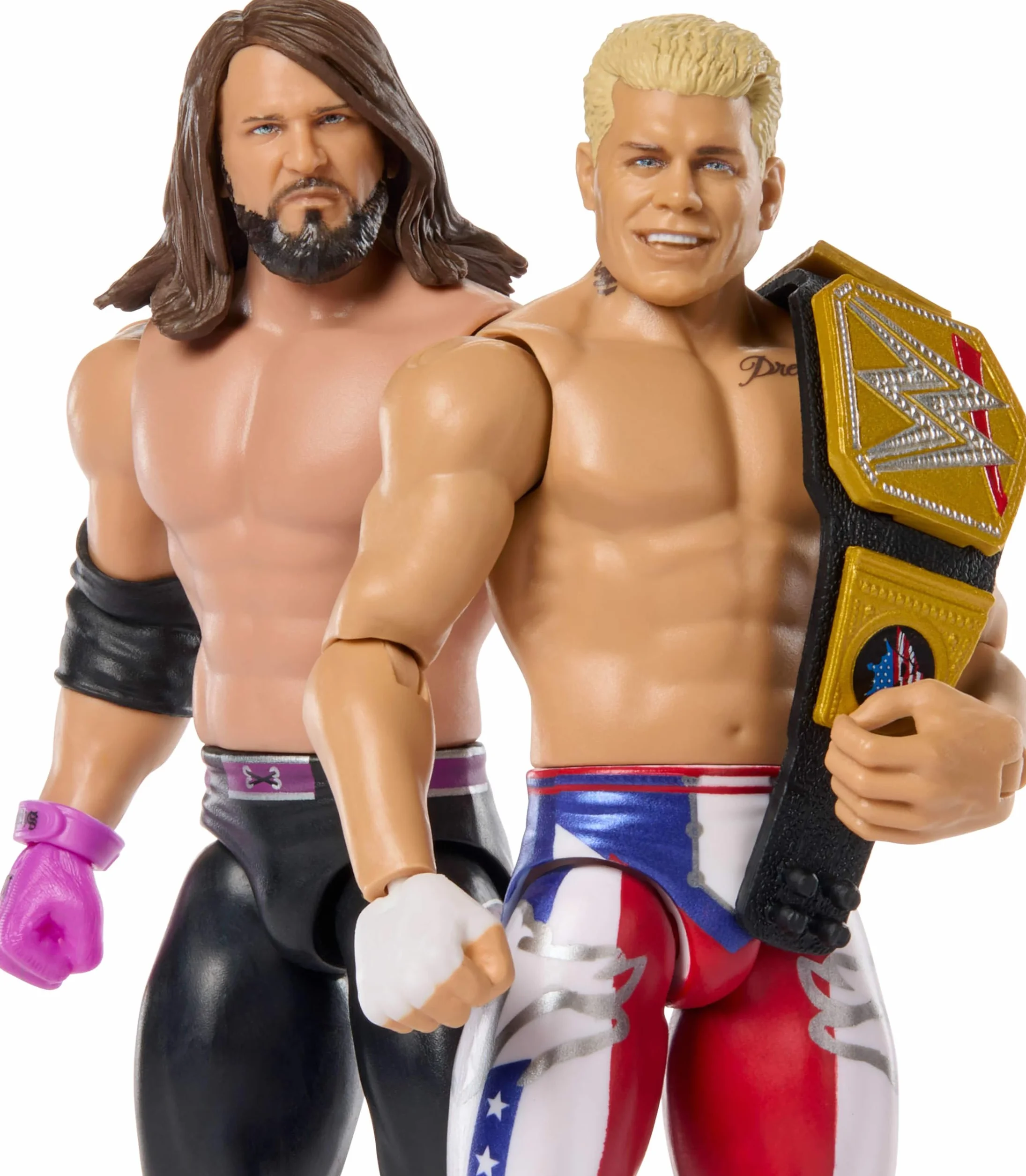 Mattel WWE Main Event Showdown 2-Pack Action Figure Series #22 Cody Rhodes vs AJ Styles 15,2 cm