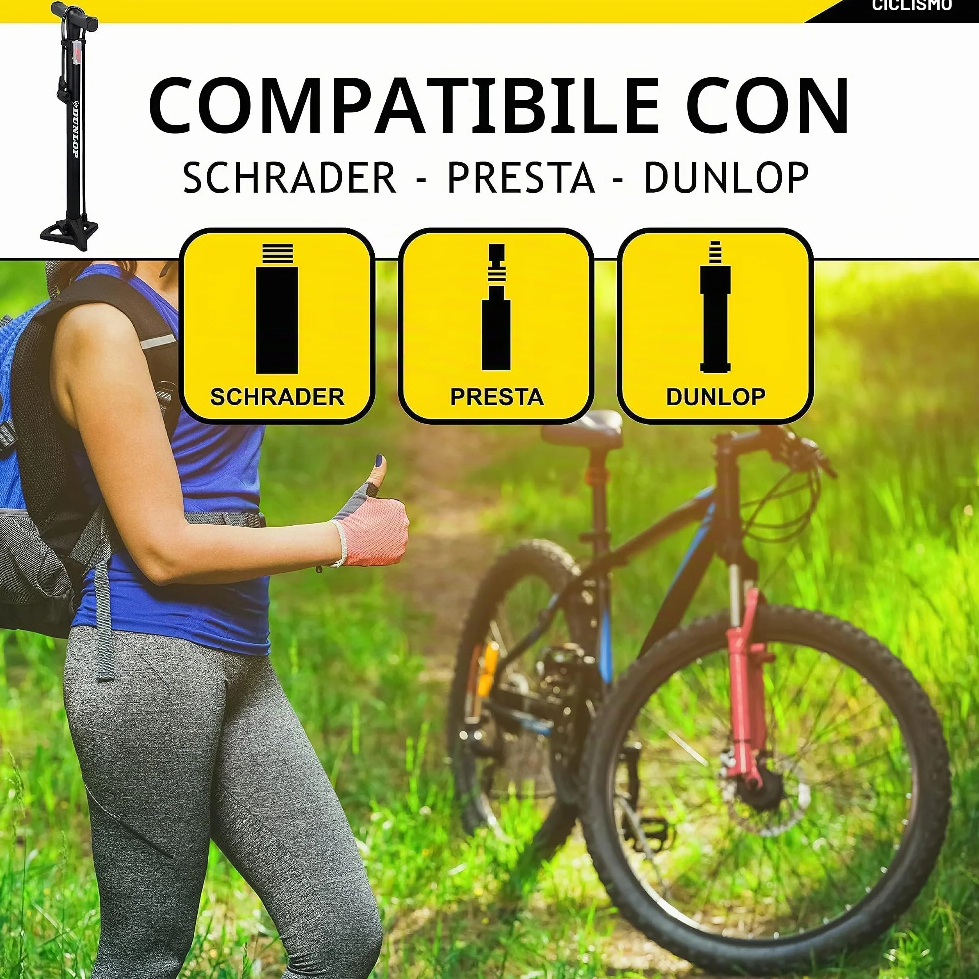 Dunlop Pompa per bicicletta