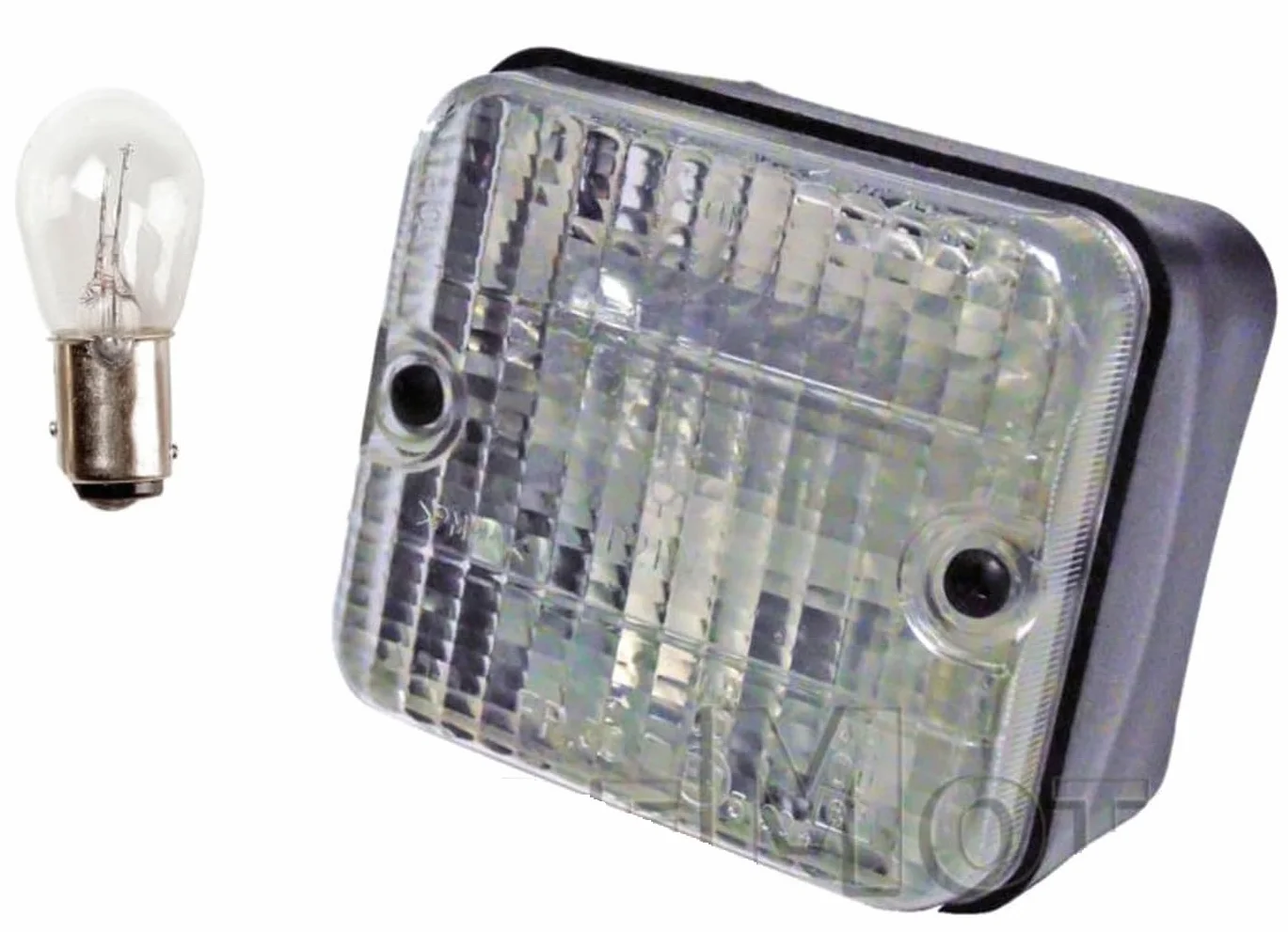 RMS Fanale Retromarcia Quadrato Roulotte Trattore Rimorchi Barca Moto Carrello