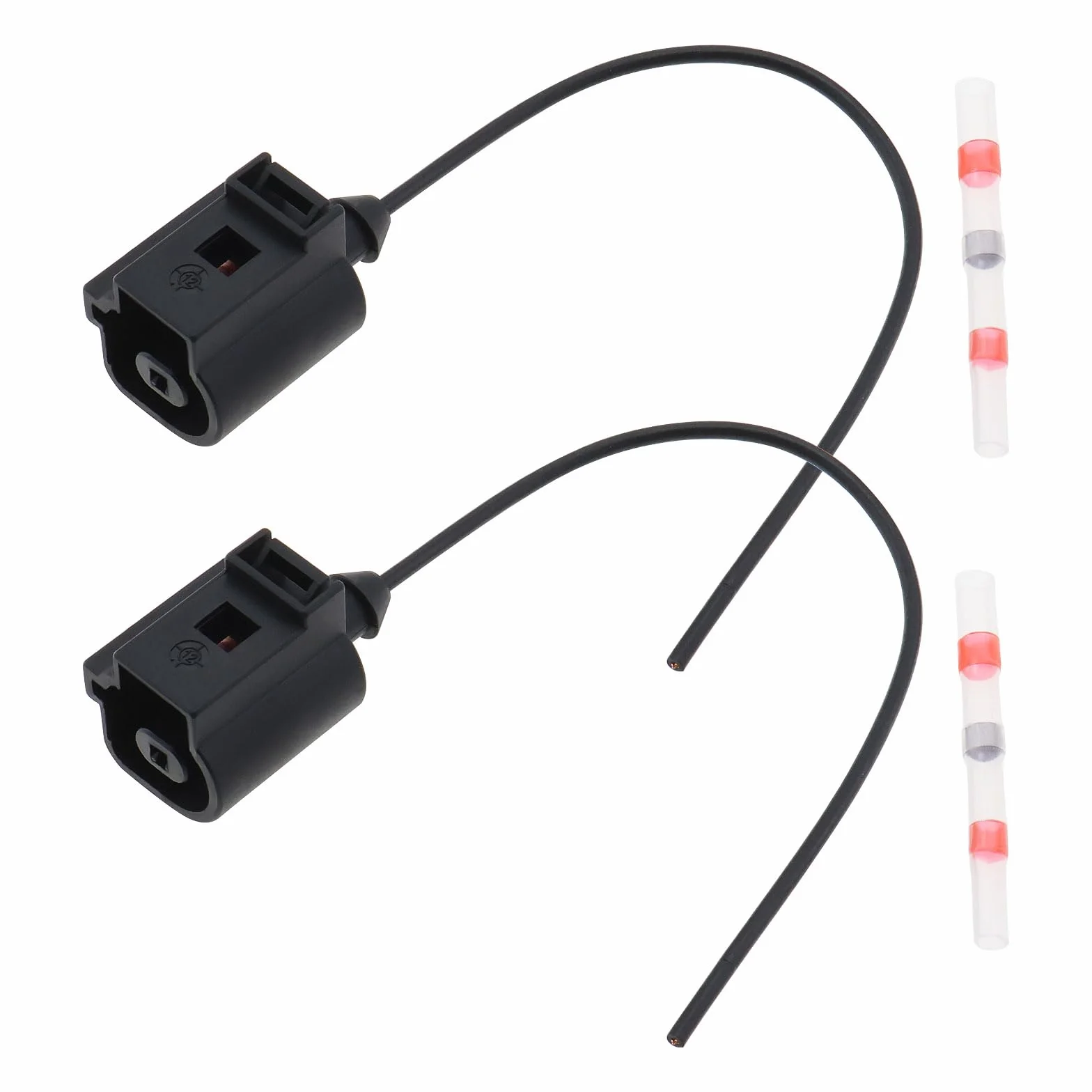 2 connettori a 1 pin per sensore di pressione dell'olio Pigtail 1J0973081 Compatibile con Audi, Porsche, Volkswagen 98-2016