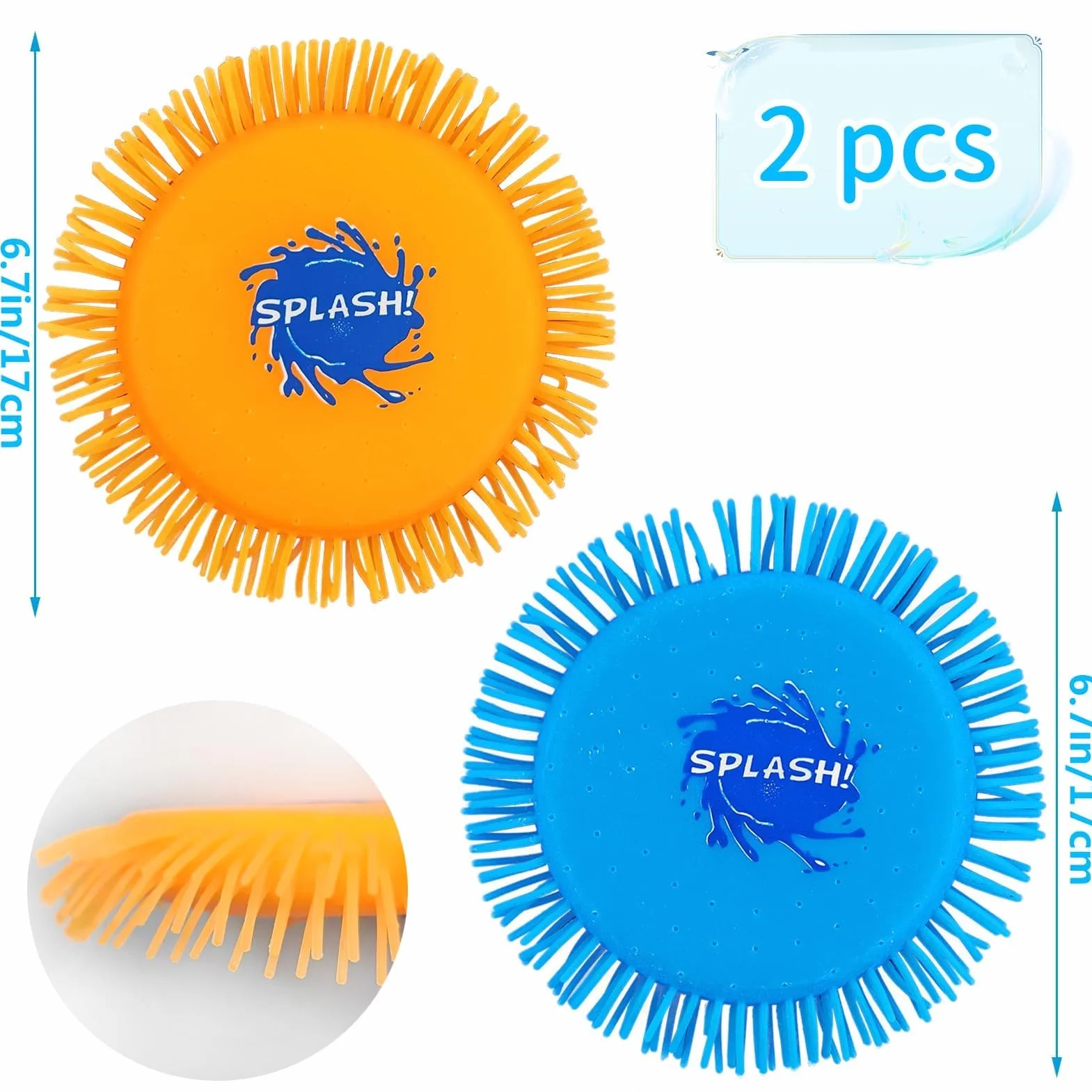 Frisbee ad Acqua, Disco da Lancio in Schiuma e Silicone, Giocattolo Pesci Piscina, Gioco Acquatico, Divertimento Estivo
