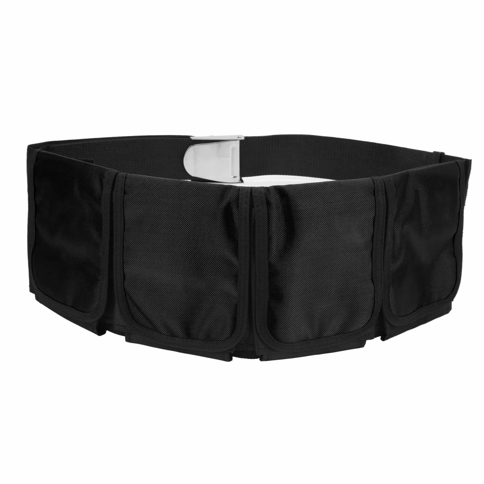 Cintura con Piombi da Sub in Tessuto Oxford 4 Tasche Fibbia Sgancio Rapido Regolabile per Immersioni Snorkeling Apnea