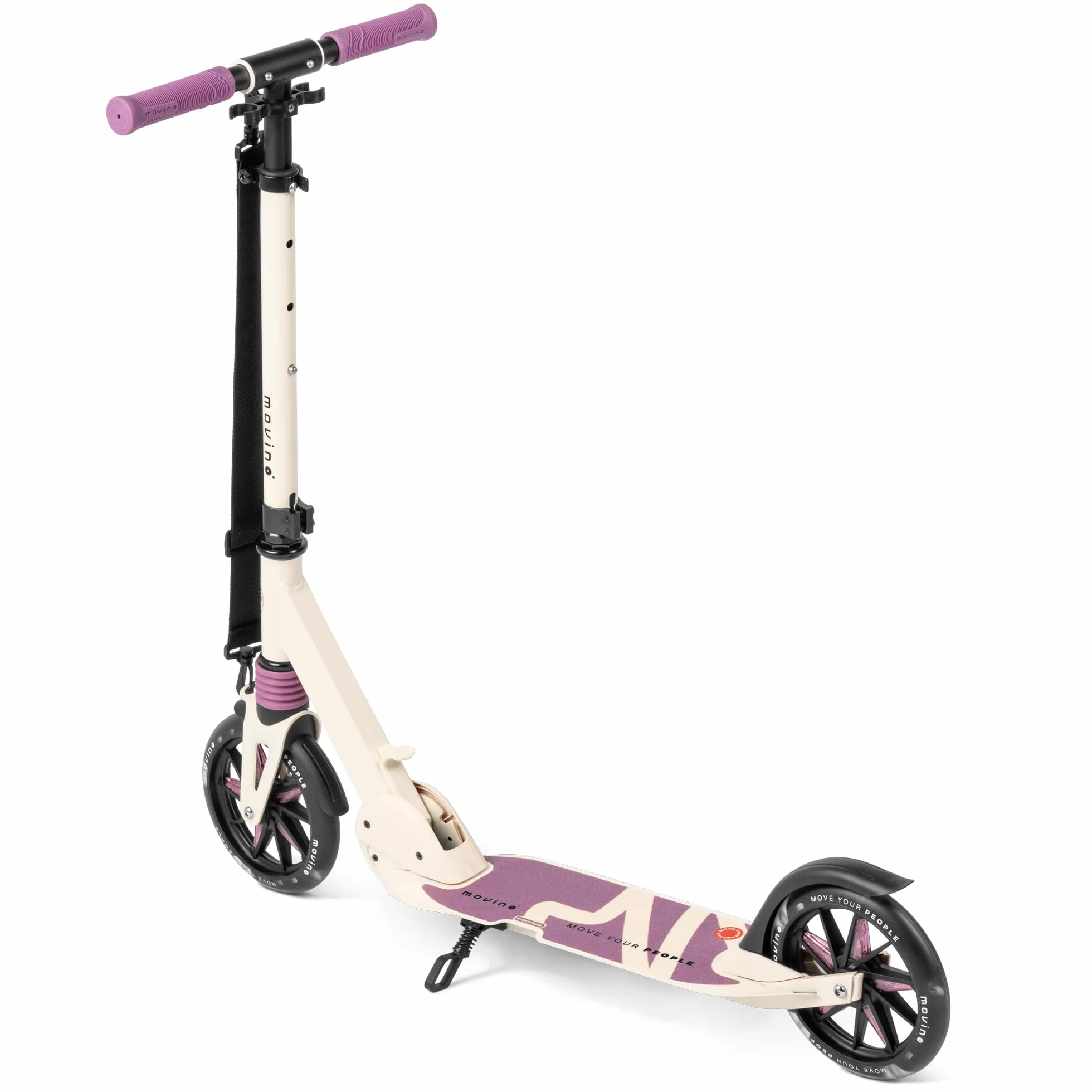 Movino Monopattino Urbano Pieghevole Scooter Ruote LED 180 mm Manubrio Regolabile 100 kg City Light