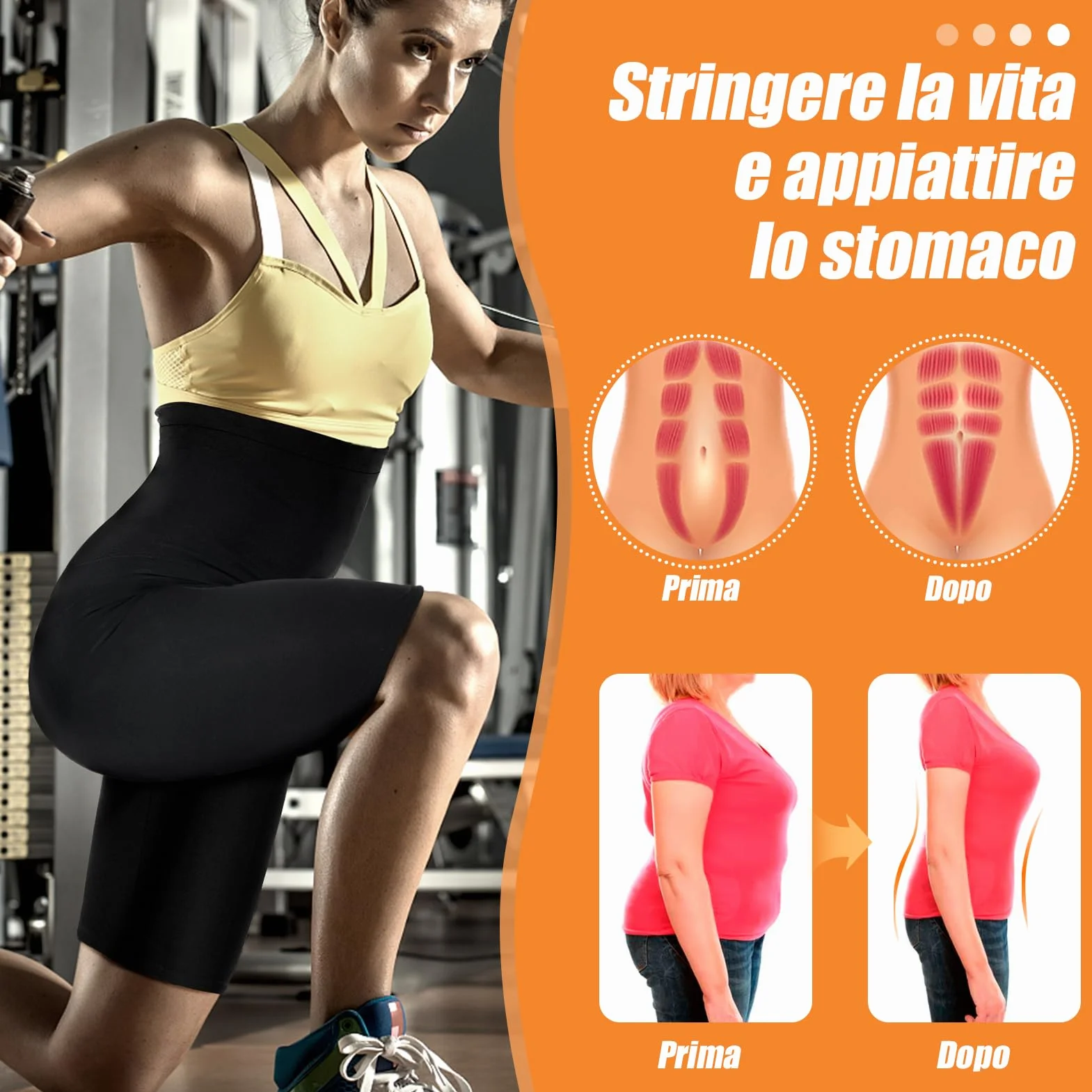 Kiiwah Pantaloni Sauna Dimagranti Donna Vita Alta Leggings Sportivi per Yoga Corsa Palestra