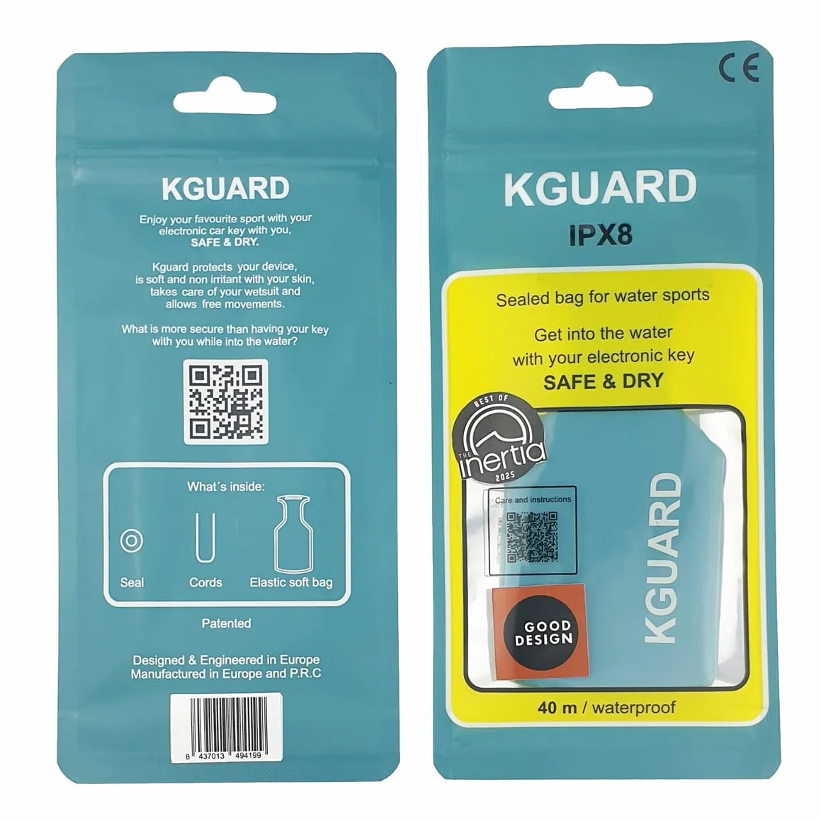 KGuard Custodia Impermeabile IPX8 40m per Chiavi Auto Elettroniche Morbida Compatta Sport Acquatici