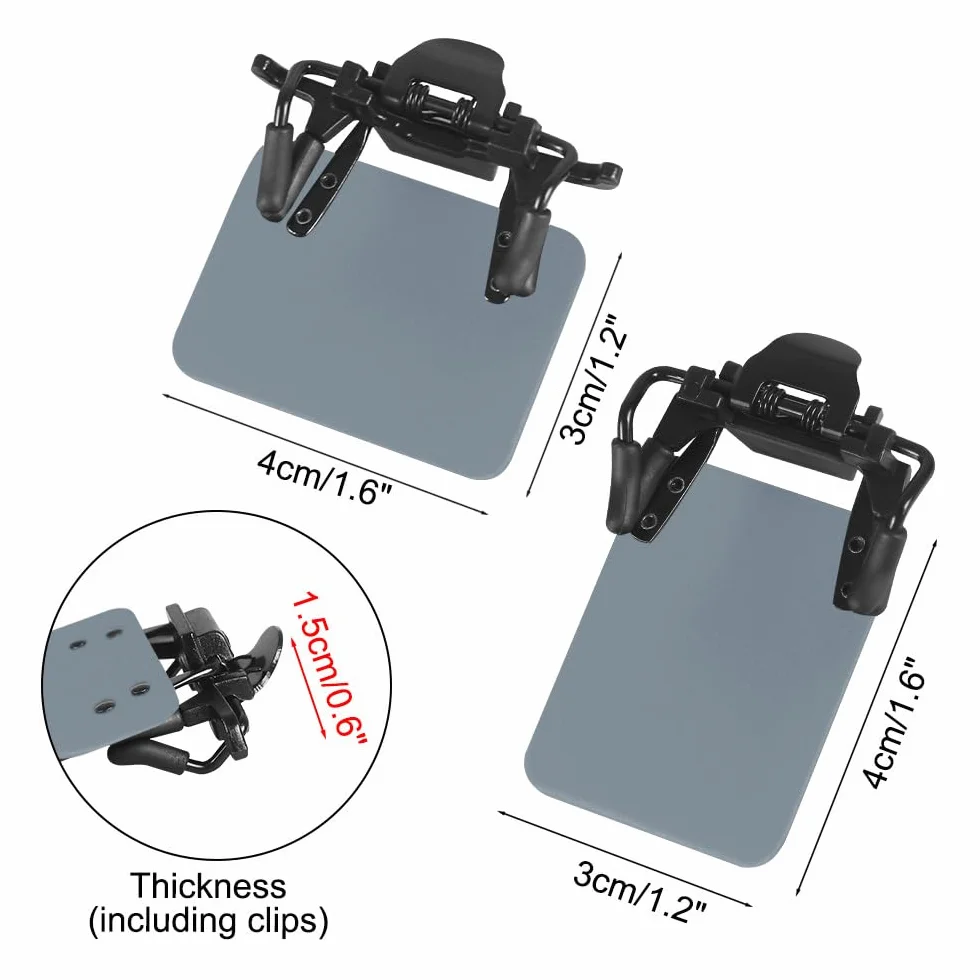 DONGKER Toppe per Occhiali da Tiro, 2 Pezzi Regolabile 180° Standard Internazionale