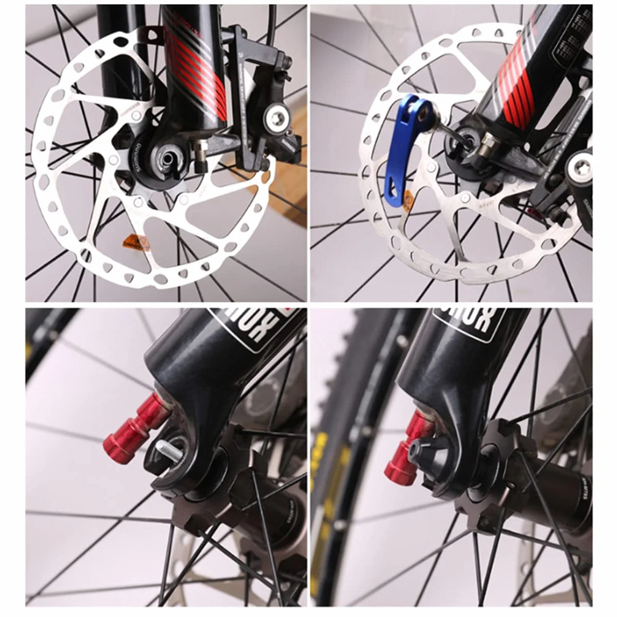 PLATT Sgancio Rapido Bici MTB Spiedini Strada Lega Alluminio Mozzo Ruota Anteriore Posteriore