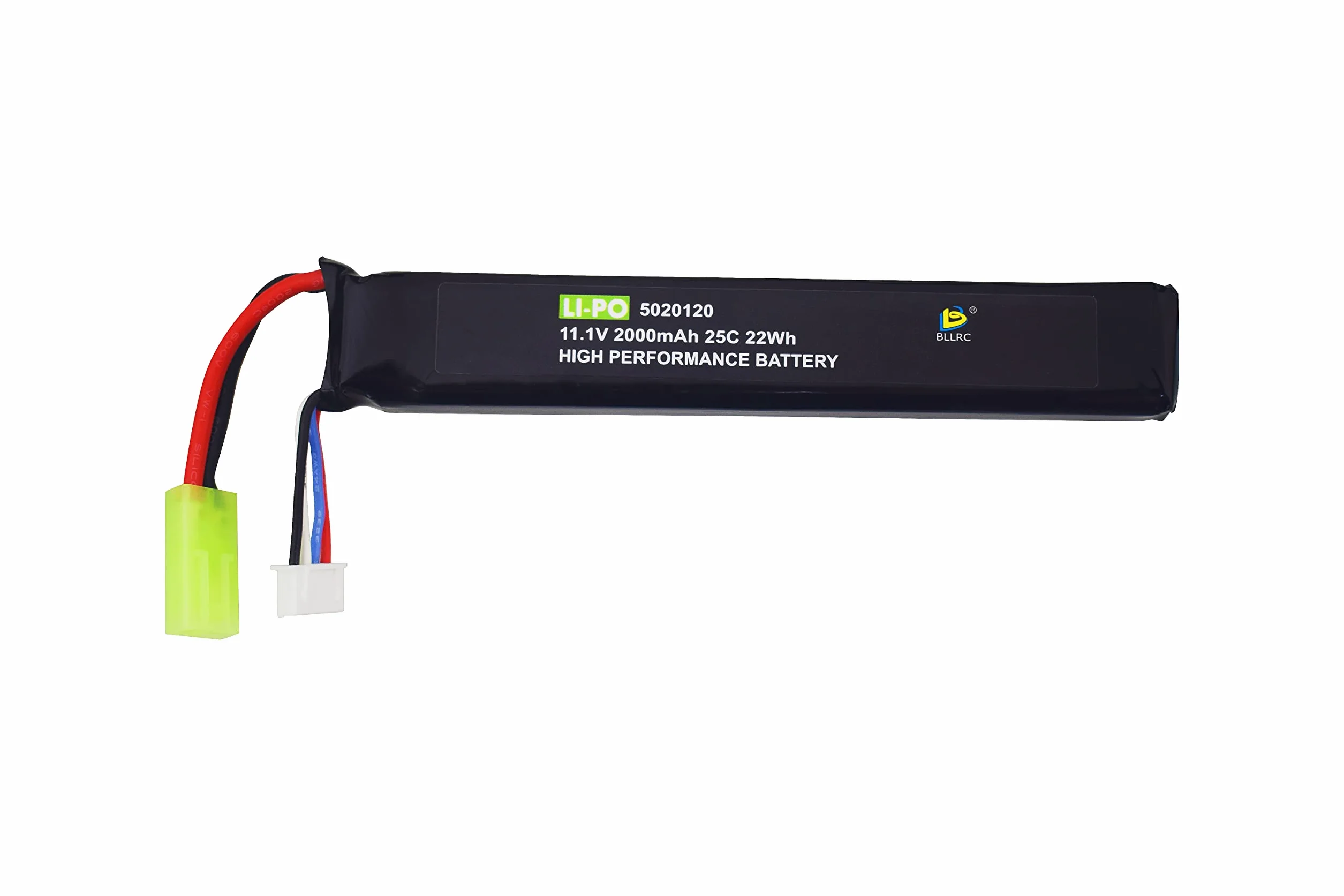 Batteria al litio 11.1V 2000mAh 3S per M4 Crane Stock M110 G36 M14 L85 AUG G3 softair