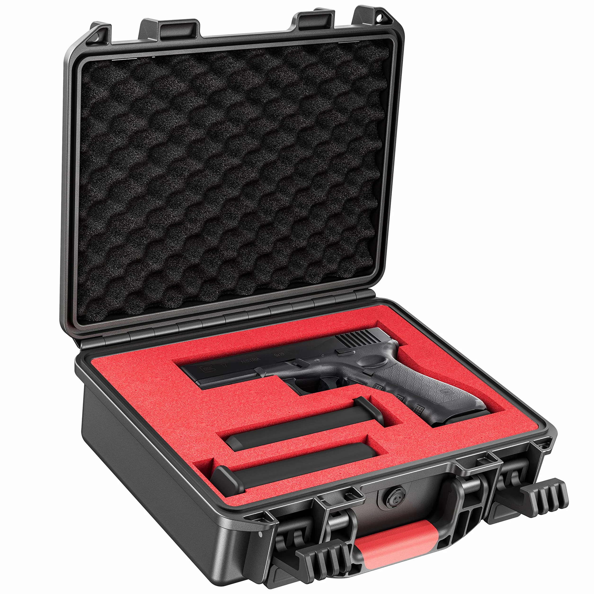 Kinghardcase Custodia Protettiva Valigetta Pistola Tattica Impermeabile 26x18.5x9 cm TSA
