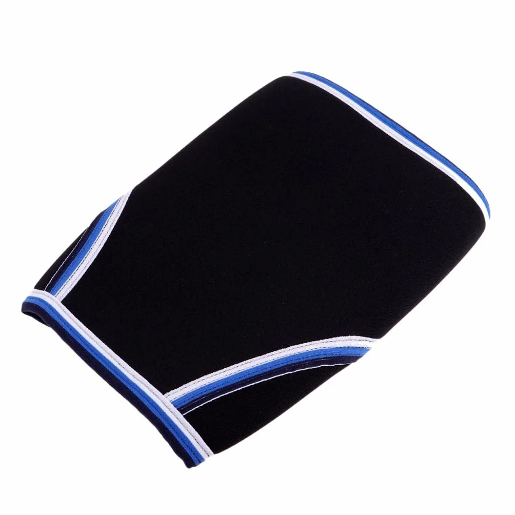 Ginocchiere in Neoprene da 7 mm per Supporto Ginocchio, Training, Sollevamento Pesi, Basket - Blu, XL