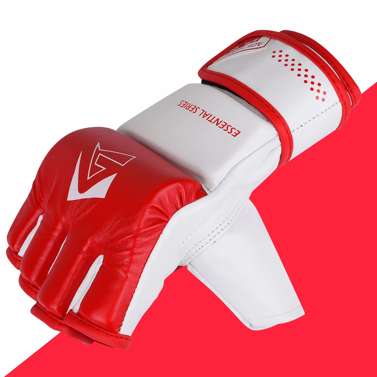 Guantoni da Boxe MMA Palmo Aperto Ecopelle Guantoni per Sacco Allenamento Muay Thai Kickboxing