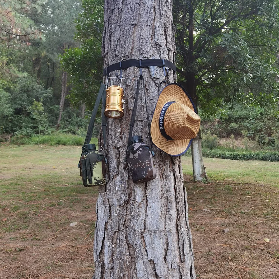 Scosao Treestand Cinghia con Ganci per Appendere Attrezzatura da Caccia, Supporto per Albero per Campeggio