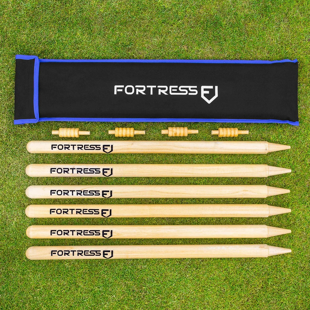 FORTRESS Stump di Cricket in Legno 69cm Standard Country Club Set